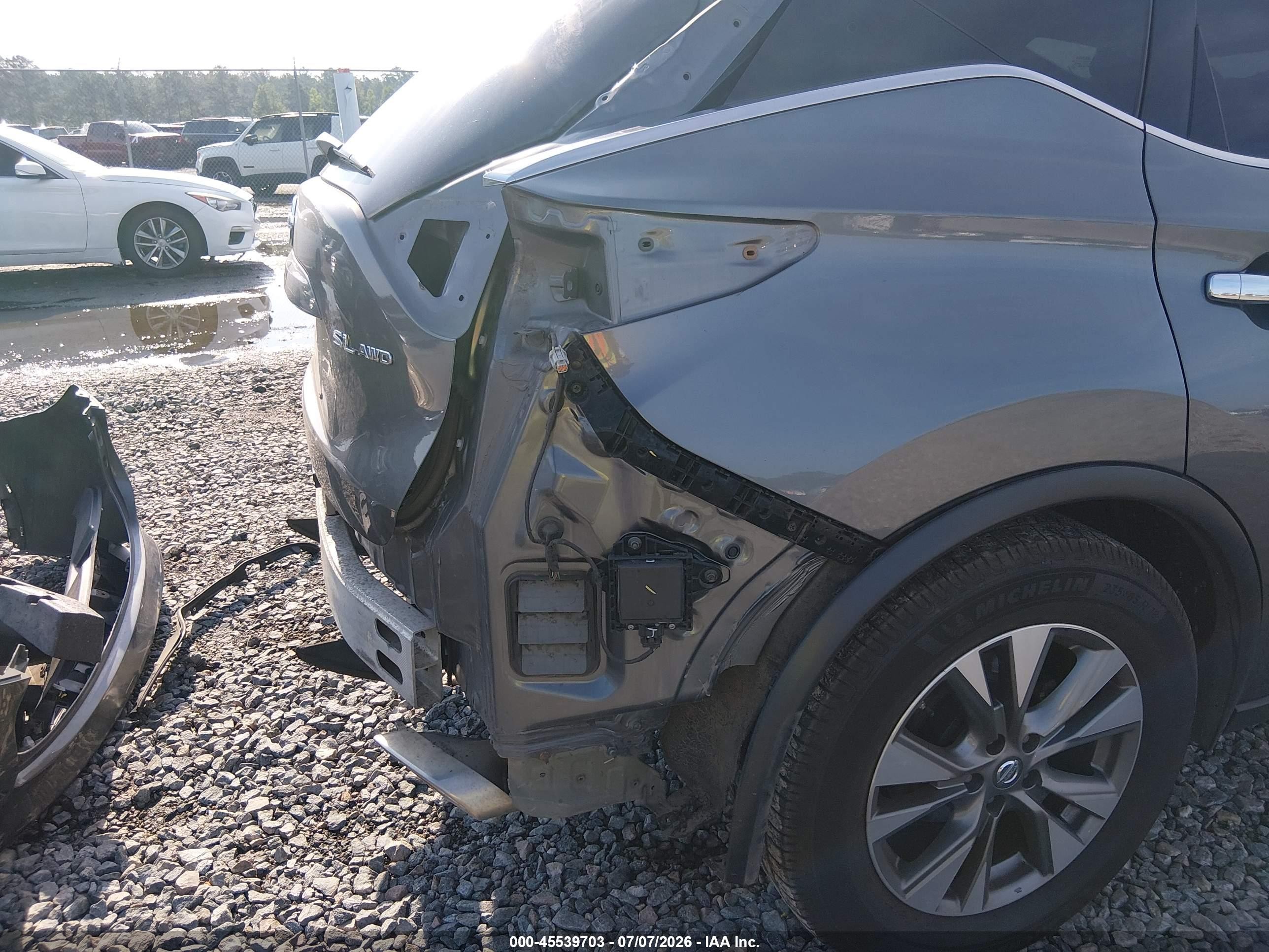2015 Nissan Murano Sl Серый vin: 5N1AZ2MHXFN263111