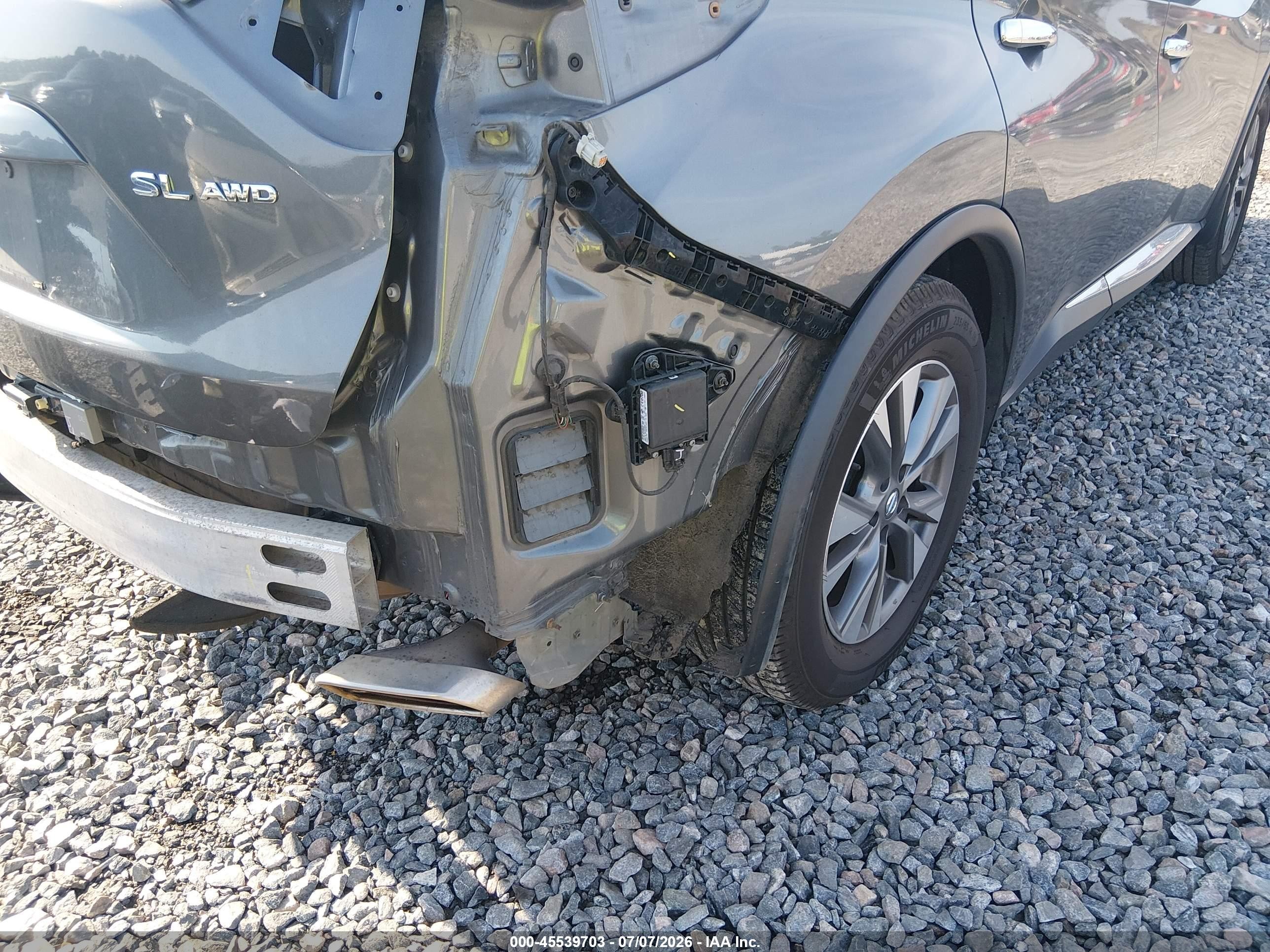 2015 Nissan Murano Sl Серый vin: 5N1AZ2MHXFN263111