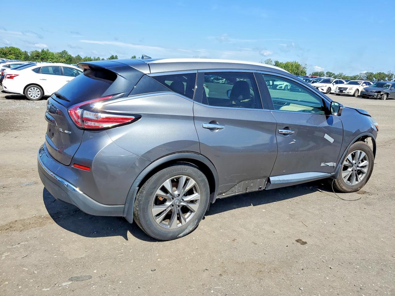2015 Nissan Murano Sl Gray vin: 5N1AZ2MHXFN267031