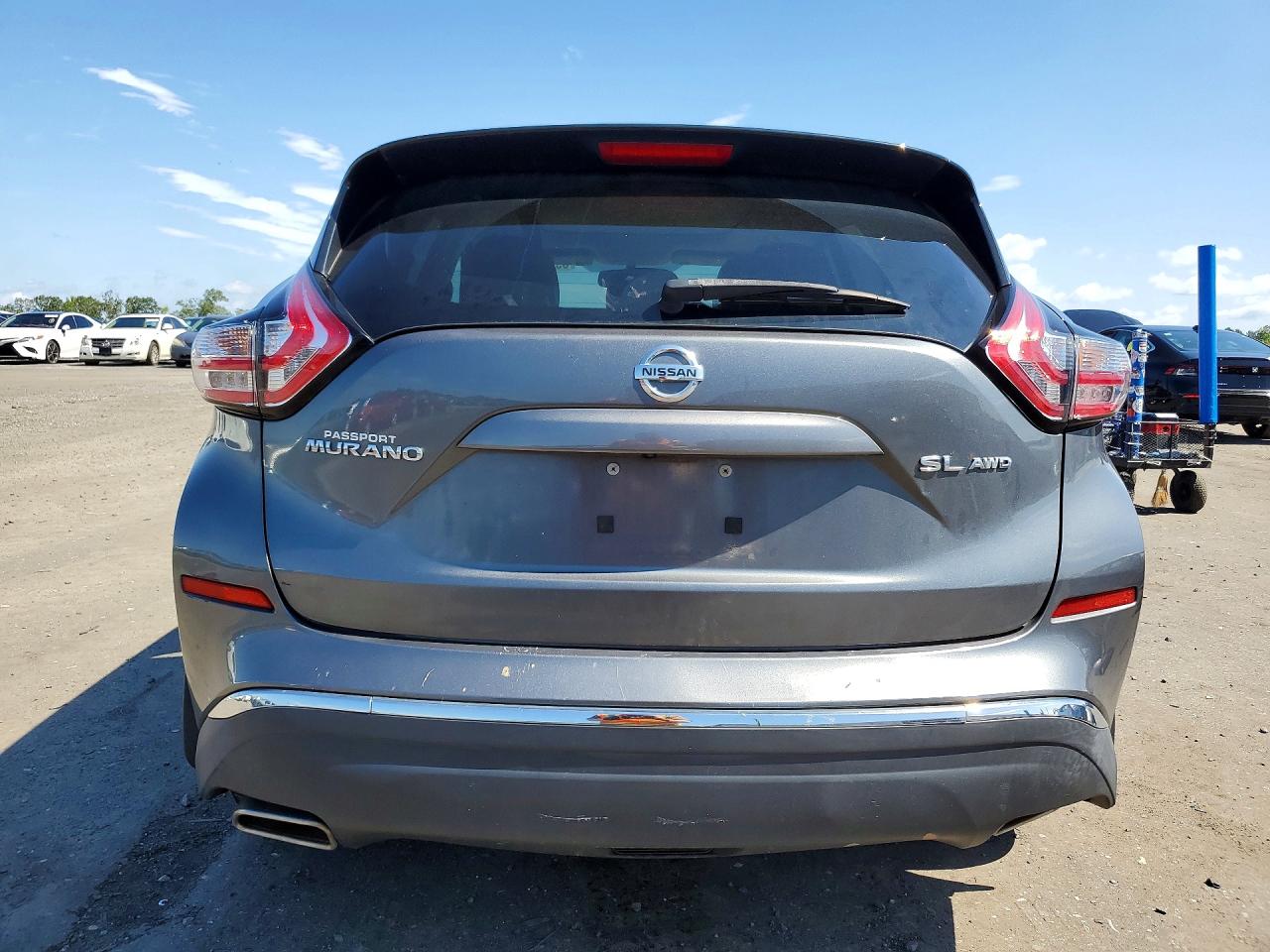 2015 Nissan Murano Sl Gray vin: 5N1AZ2MHXFN267031