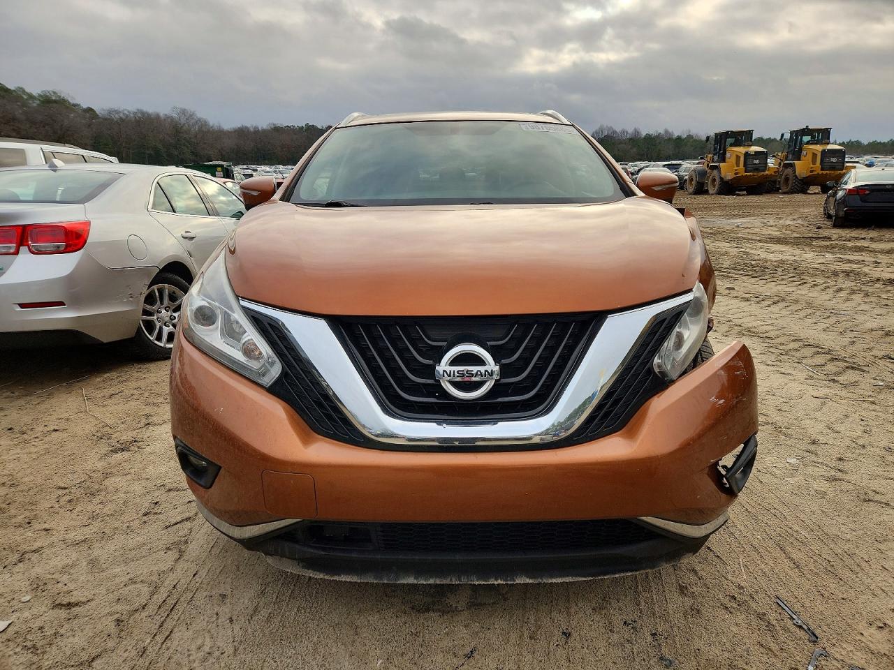 2015 Nissan Murano S Orange vin: 5N1AZ2MHXFN272584
