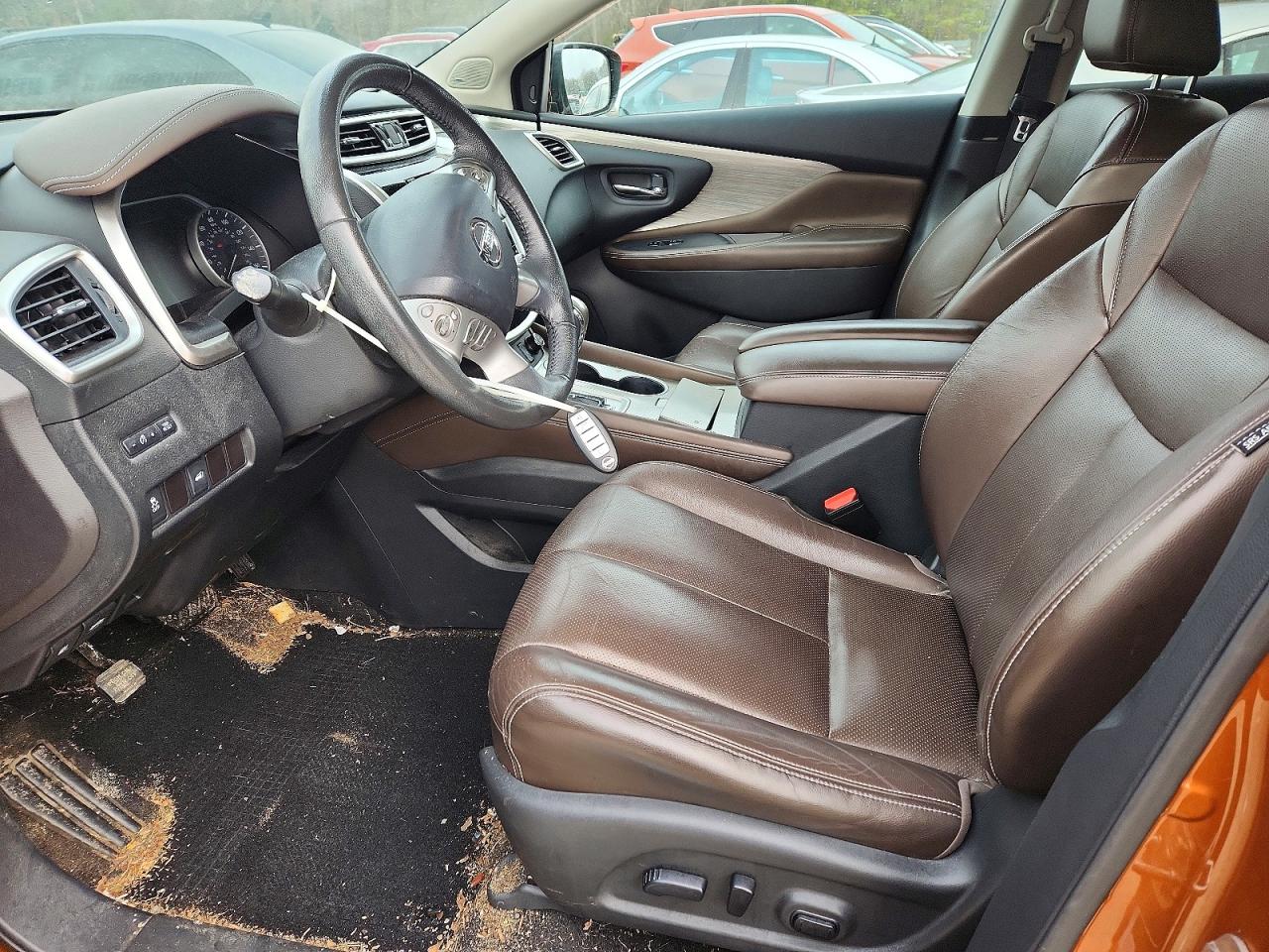 2015 Nissan Murano S Orange vin: 5N1AZ2MHXFN272584