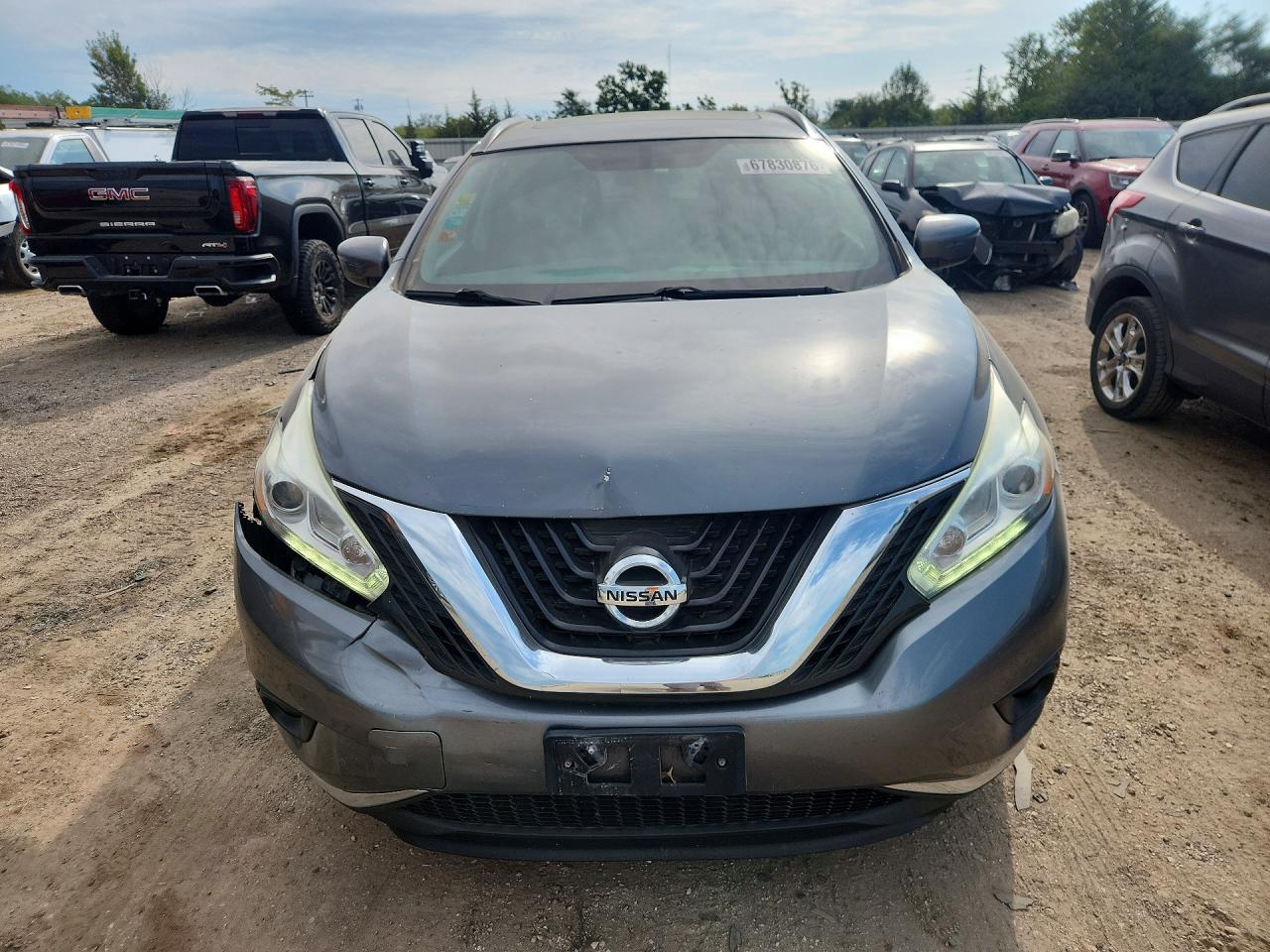 2016 Nissan Murano Sv Gray vin: 5N1AZ2MHXGN160692
