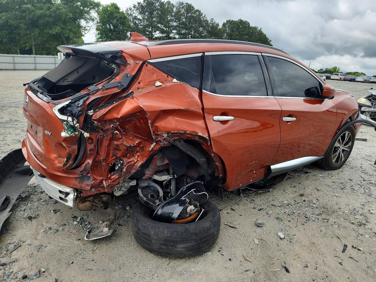 2019 Nissan Murano Sv Оранжевый vin: 5N1AZ2MJ1KN103194