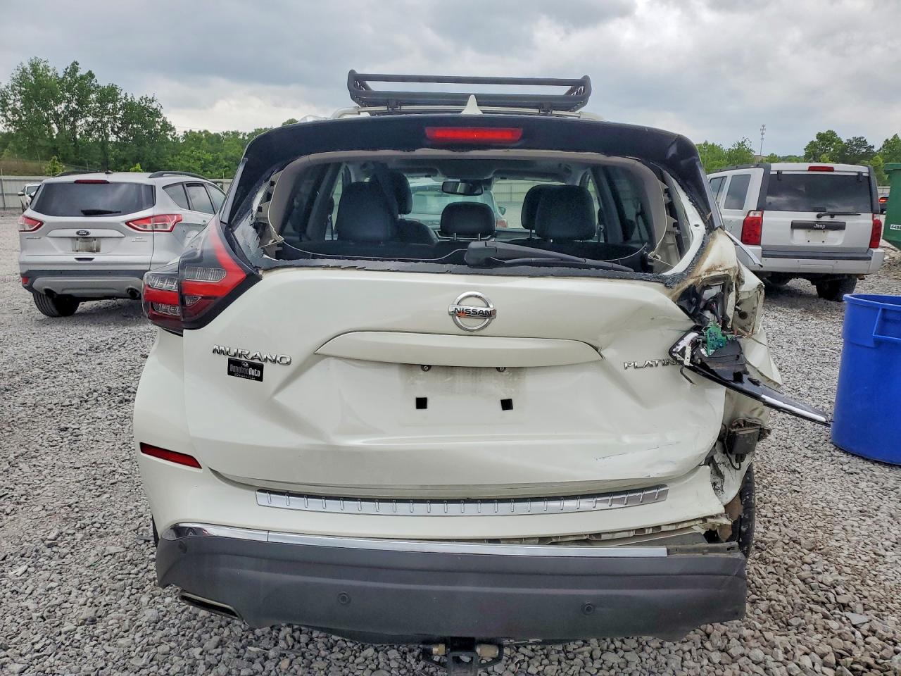 2019 Nissan Murano Platinum Белый vin: 5N1AZ2MJ6KN130505