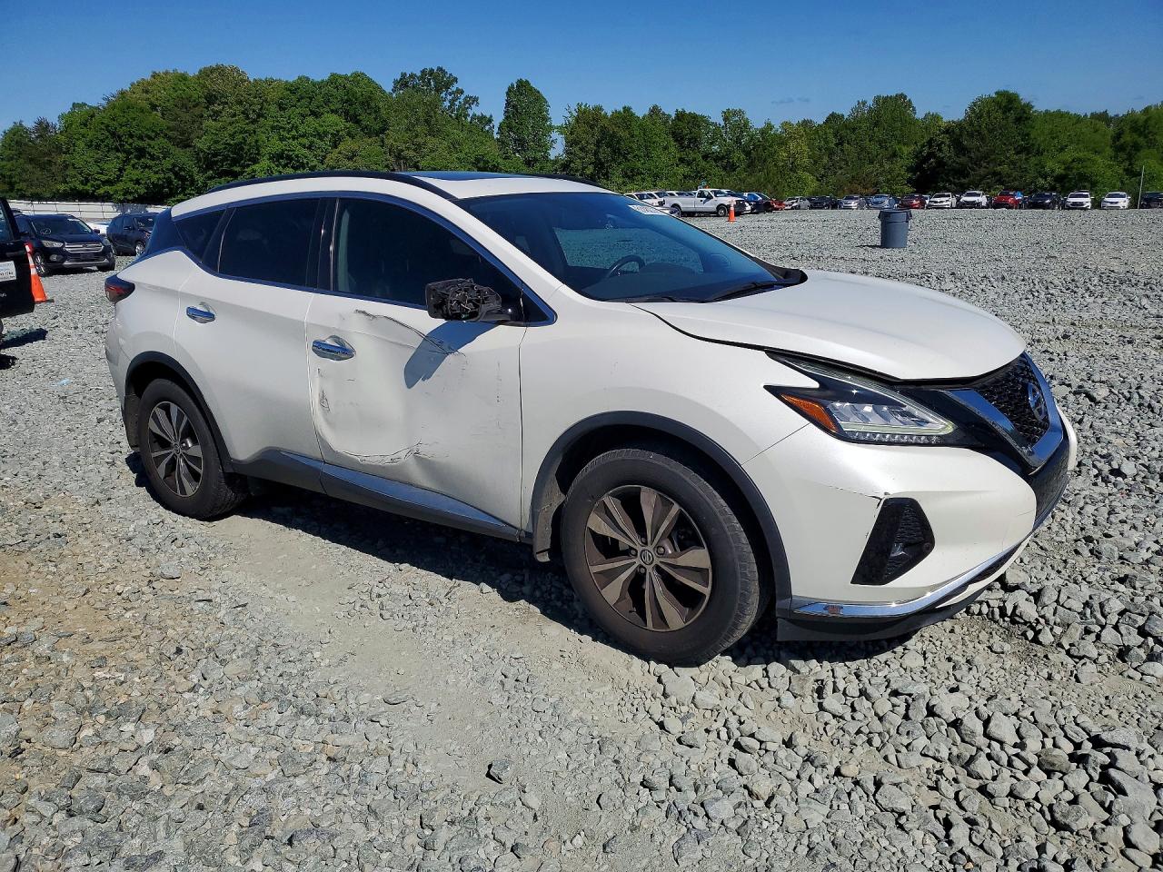 2019 Nissan Murrano White vin: 5N1AZ2MJ9KN133267
