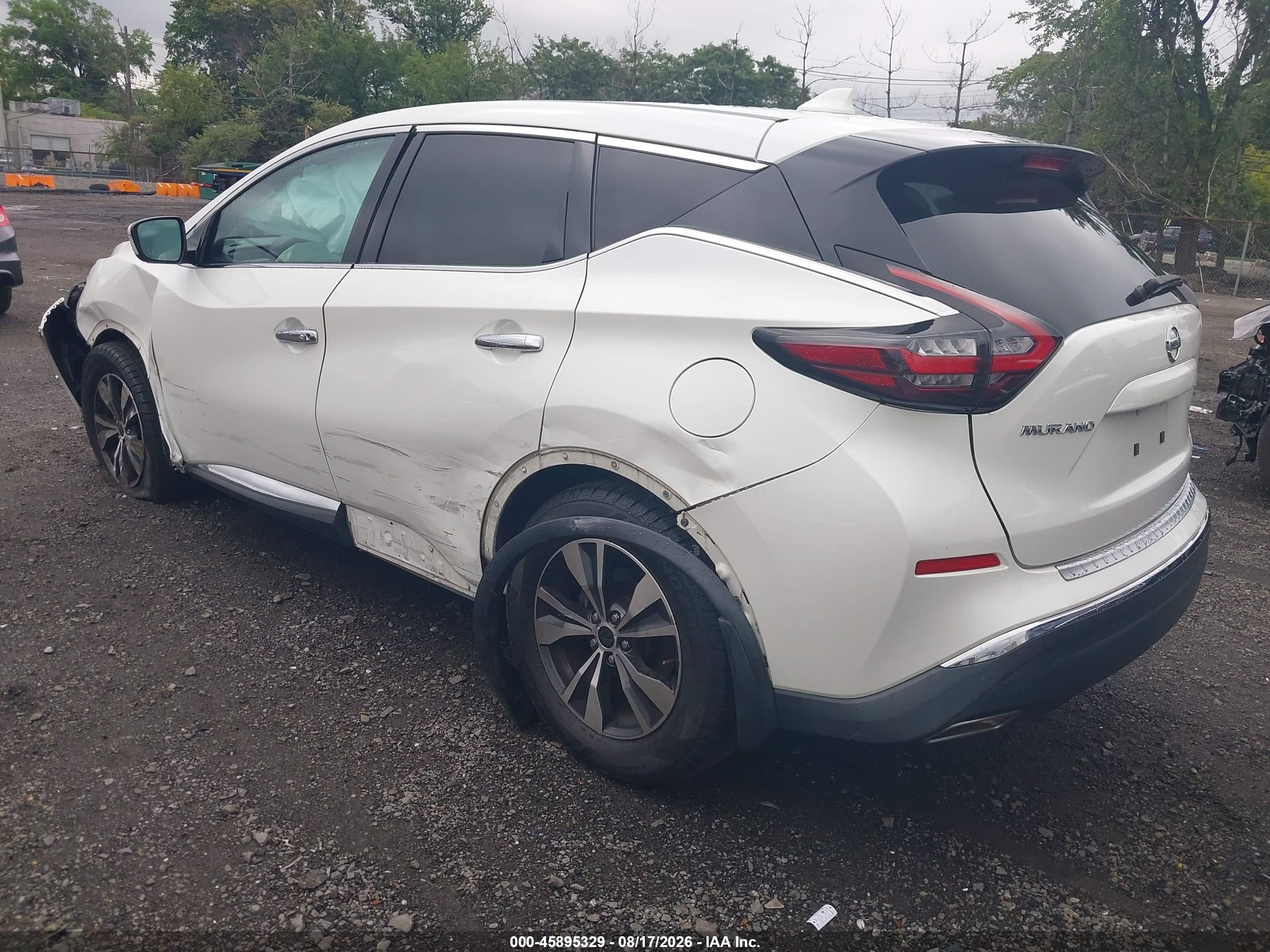 2019 Nissan Murano S White vin: 5N1AZ2MS5KN143562