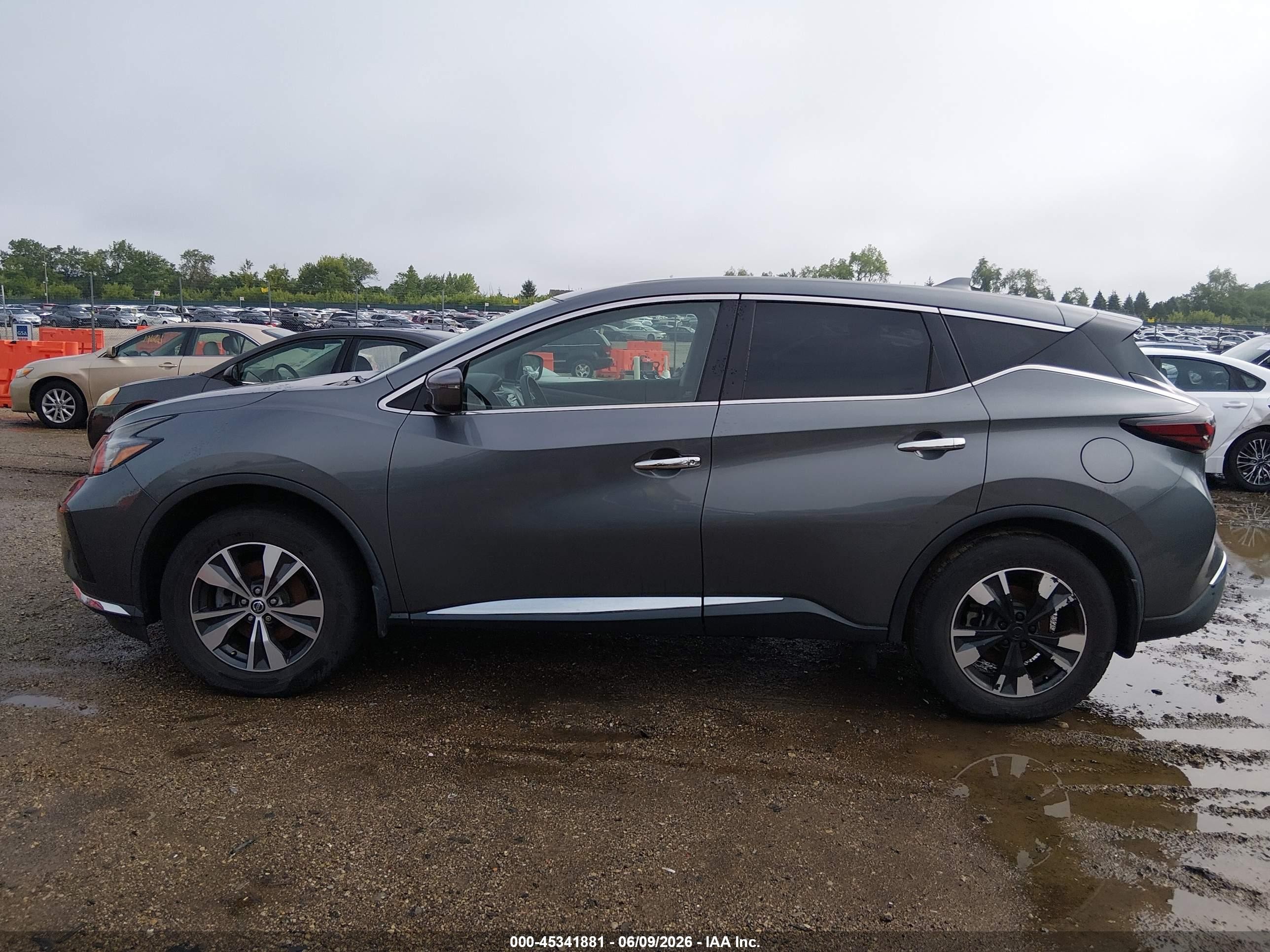 2019 Nissan Murano S Серый vin: 5N1AZ2MS7KN161223