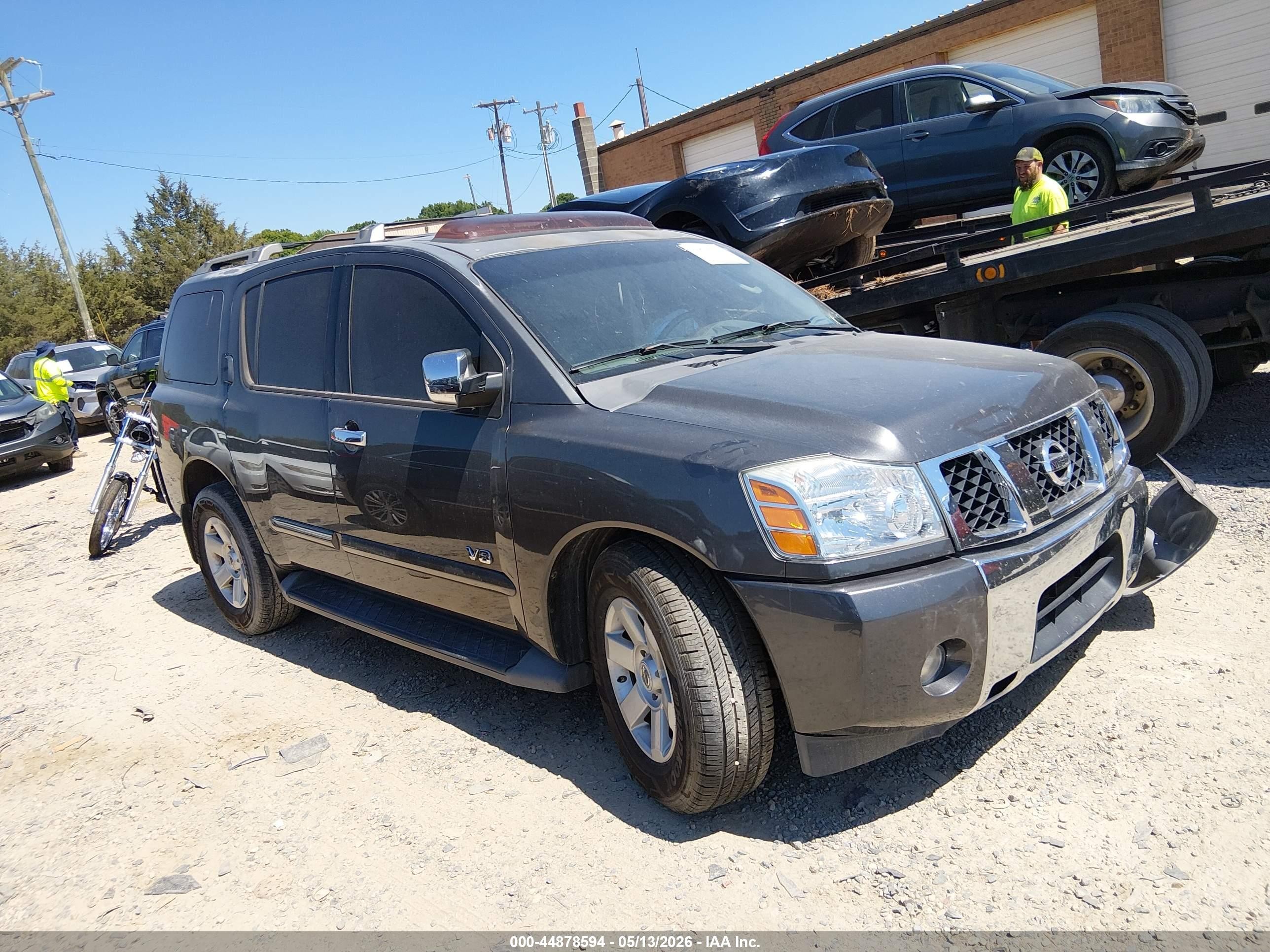 2007 Nissan Armada Le Серый vin: 5N1BA08A27N711937
