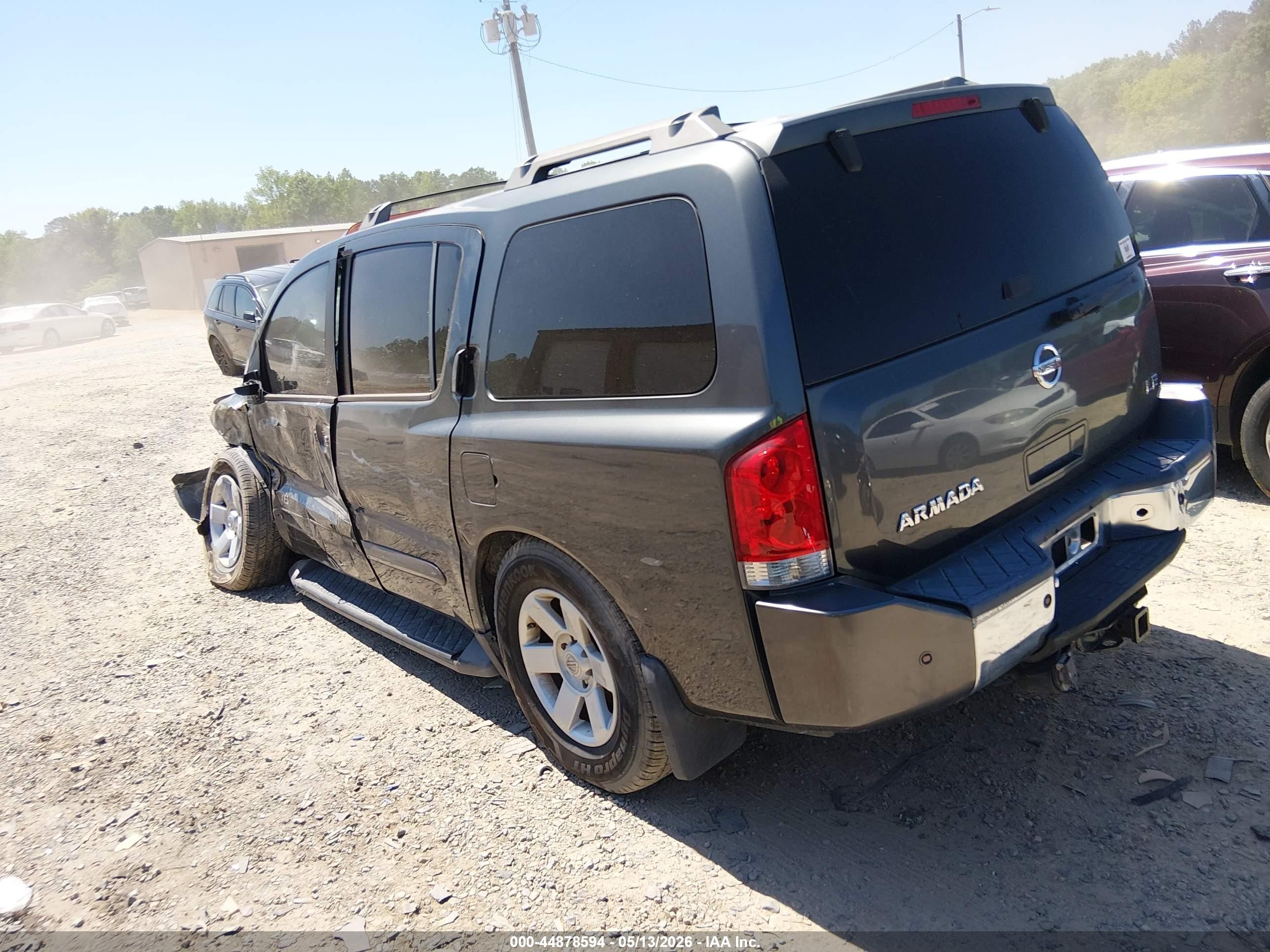 2007 Nissan Armada Le Серый vin: 5N1BA08A27N711937