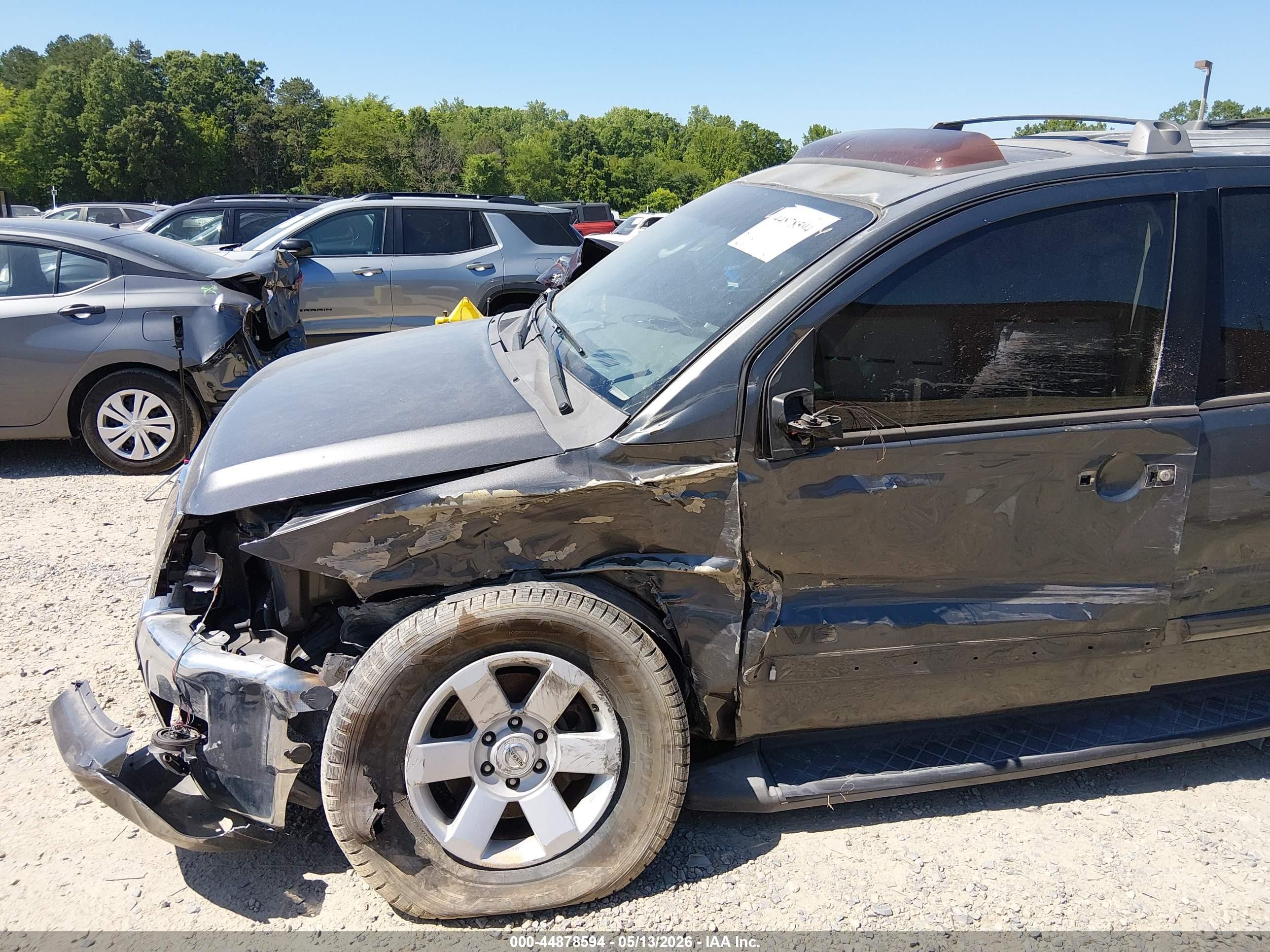 2007 Nissan Armada Le Серый vin: 5N1BA08A27N711937