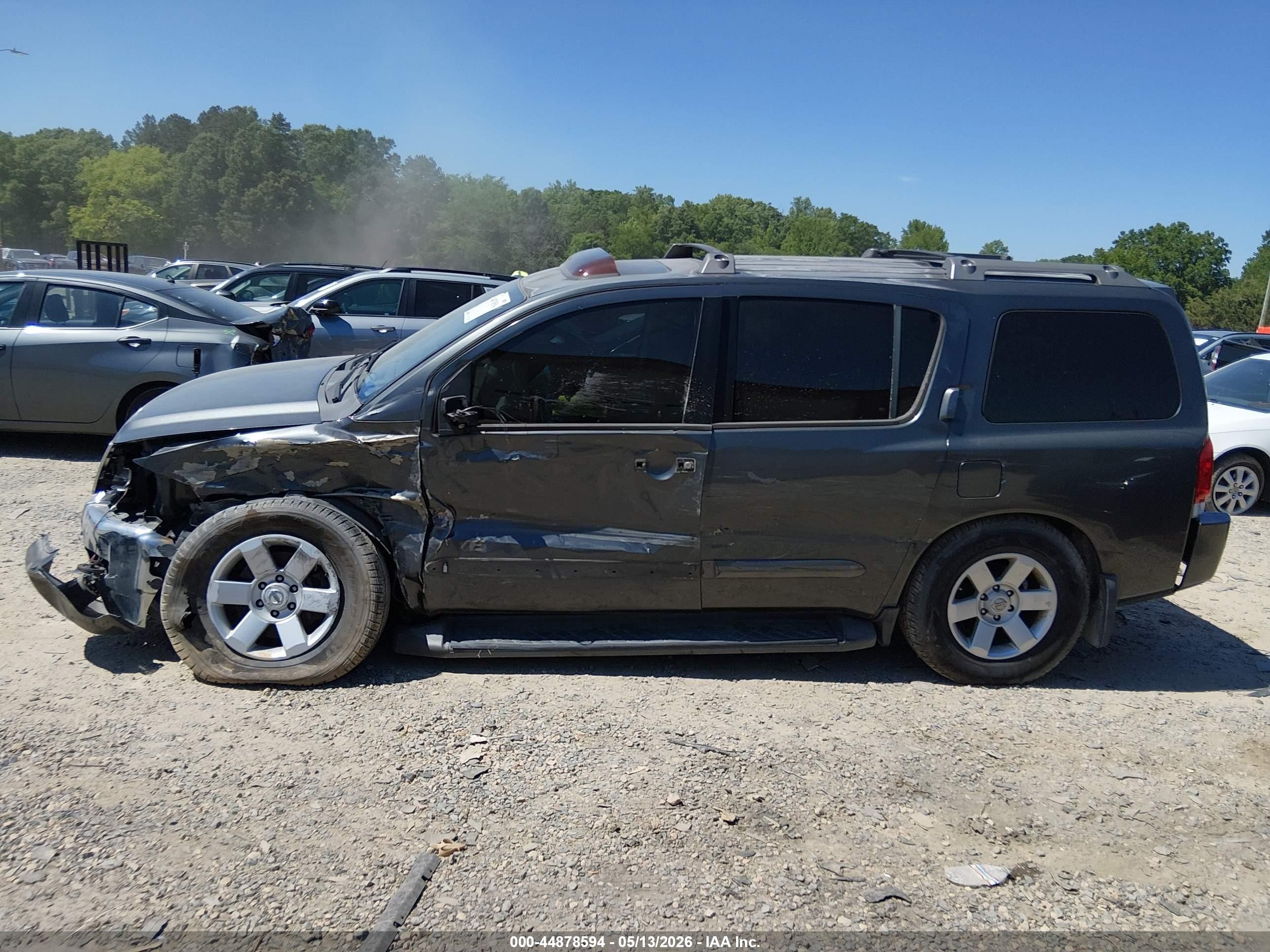 2007 Nissan Armada Le Серый vin: 5N1BA08A27N711937
