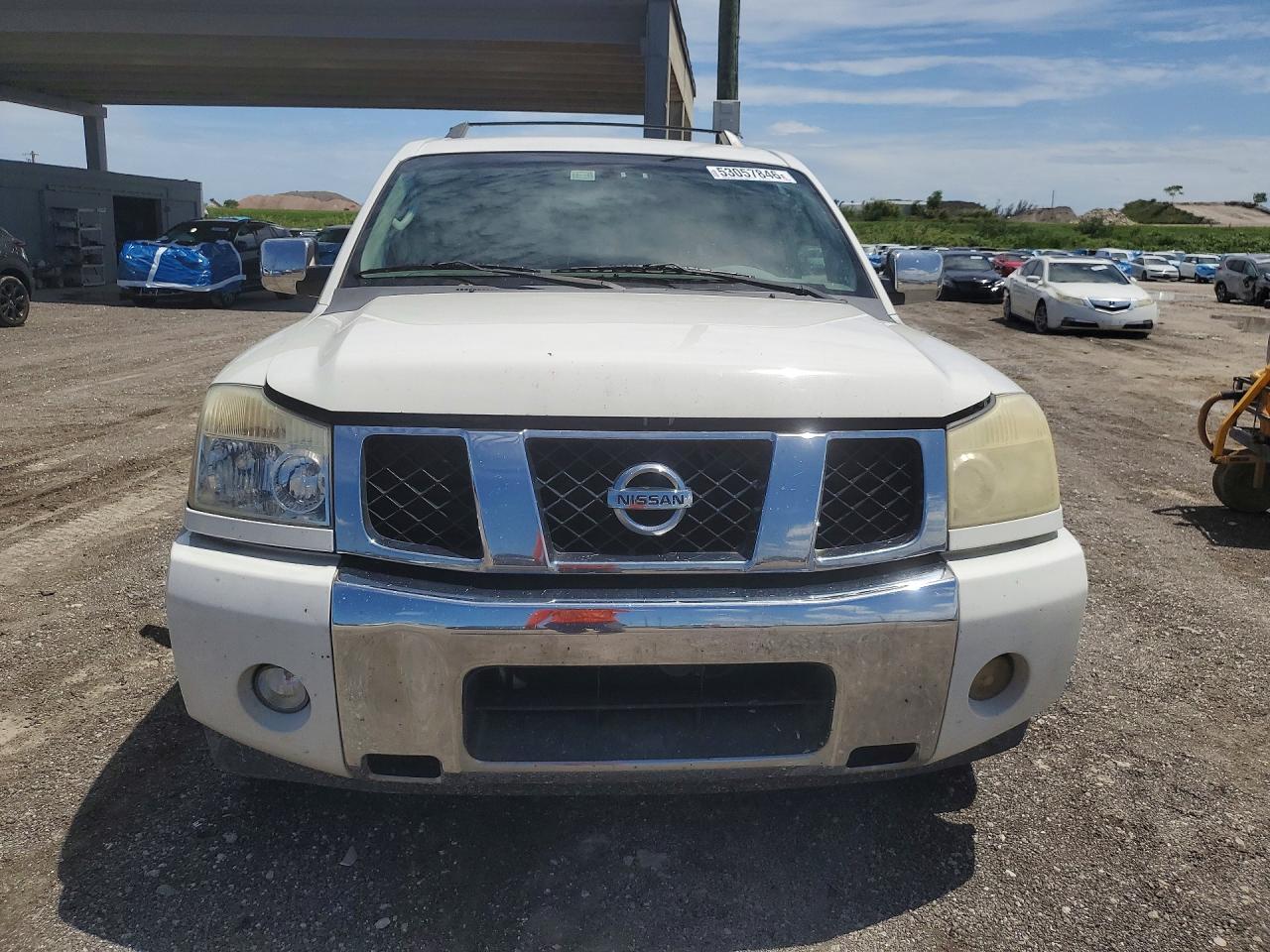 2007 Nissan Armada Se Ffv White vin: 5N1BA08A47N709073