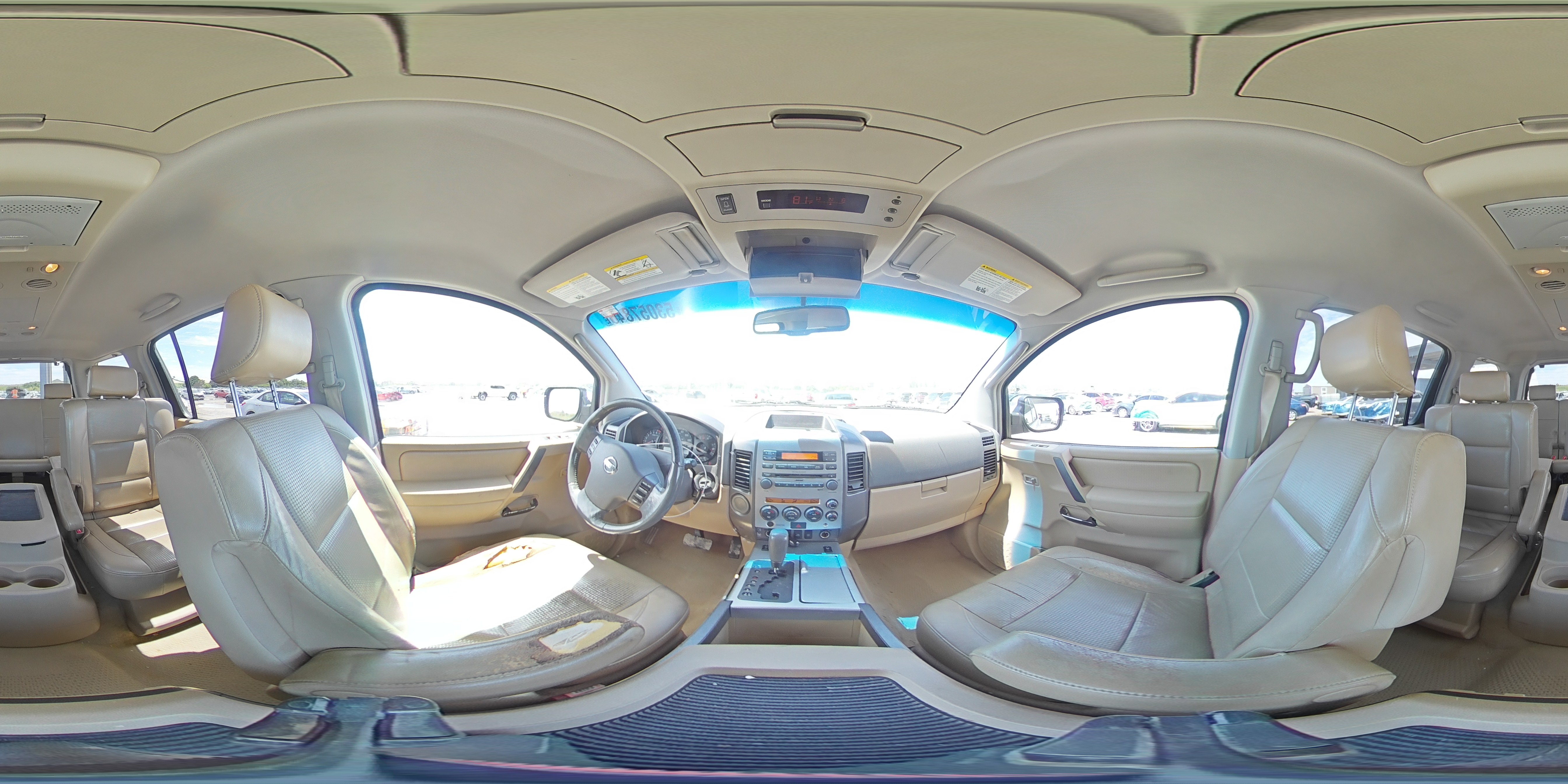 2007 Nissan Armada Se Ffv White vin: 5N1BA08A47N709073
