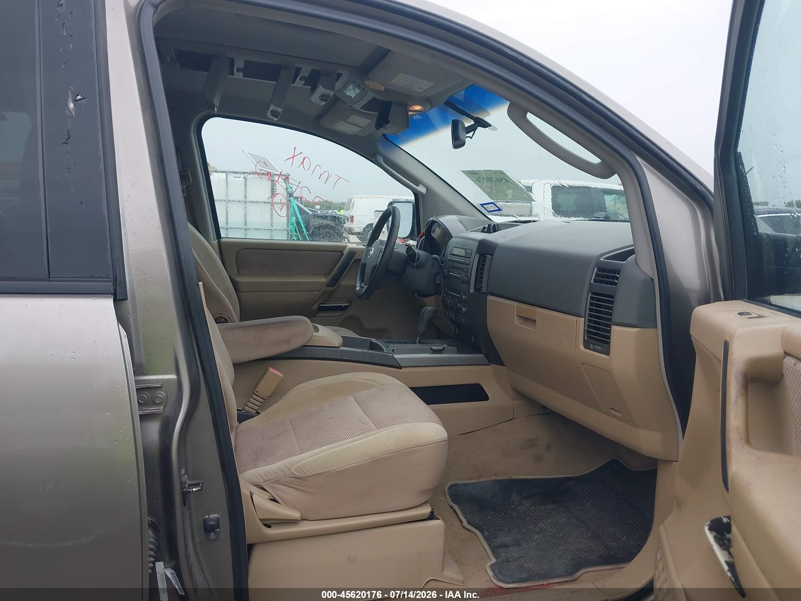 2007 Nissan Armada Se Beige vin: 5N1BA08A57N721362