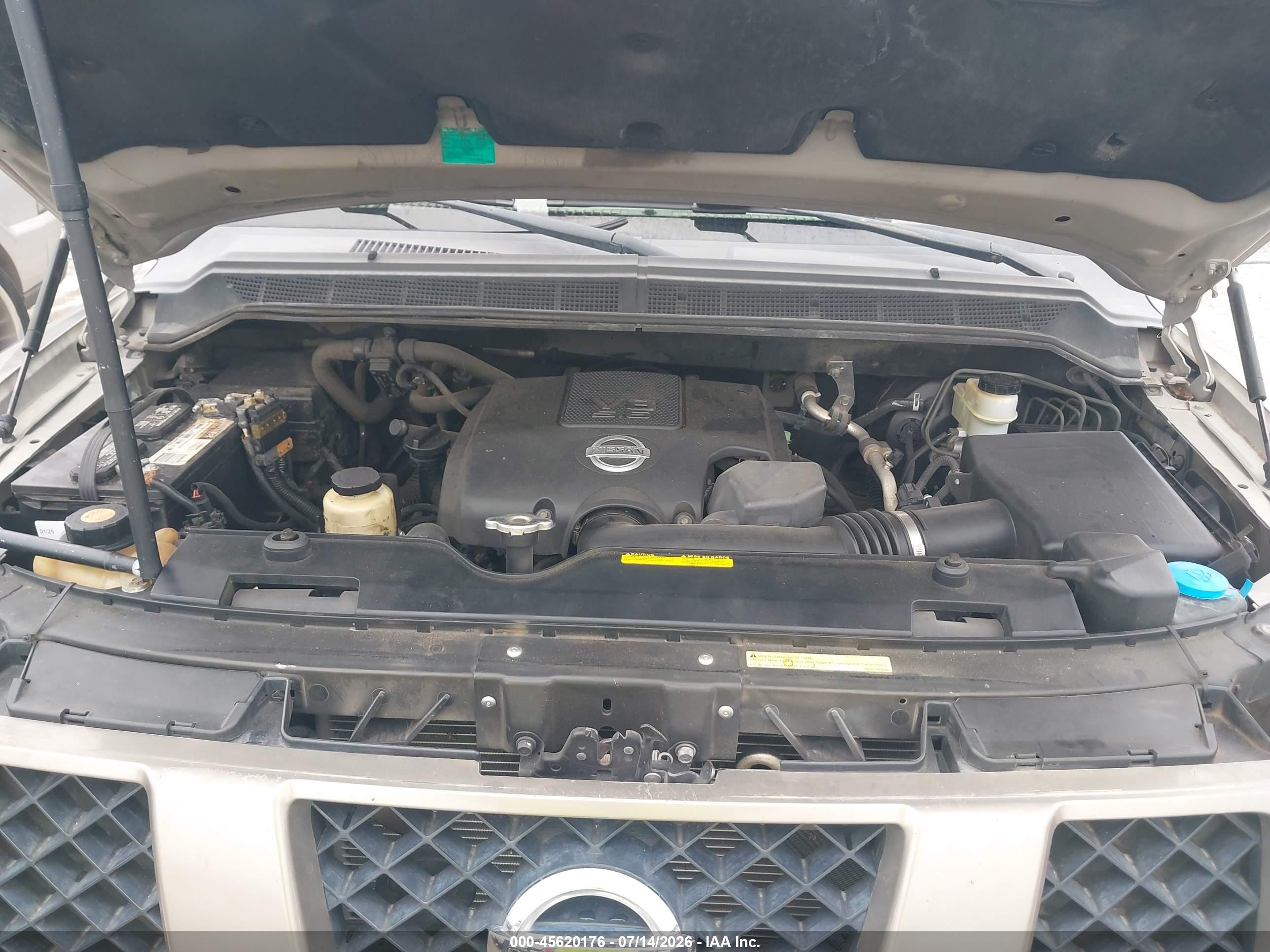 2007 Nissan Armada Se Beige vin: 5N1BA08A57N721362