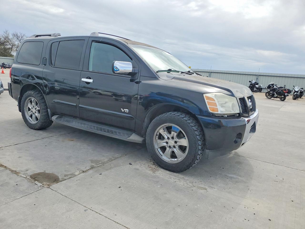 2007 Nissan Armada Se Ffv Black vin: 5N1BA08A77N705969