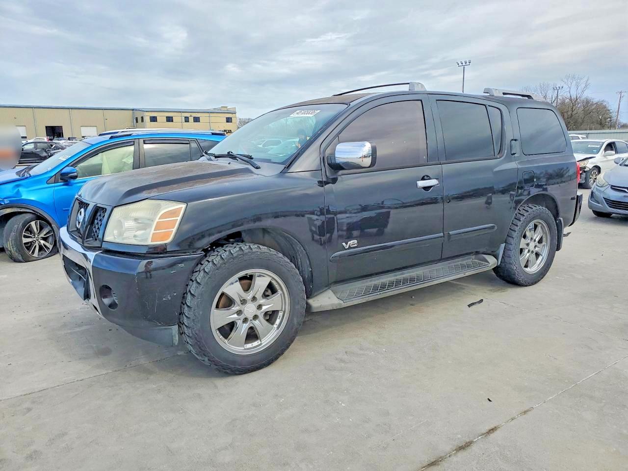 2007 Nissan Armada Se Ffv Black vin: 5N1BA08A77N705969