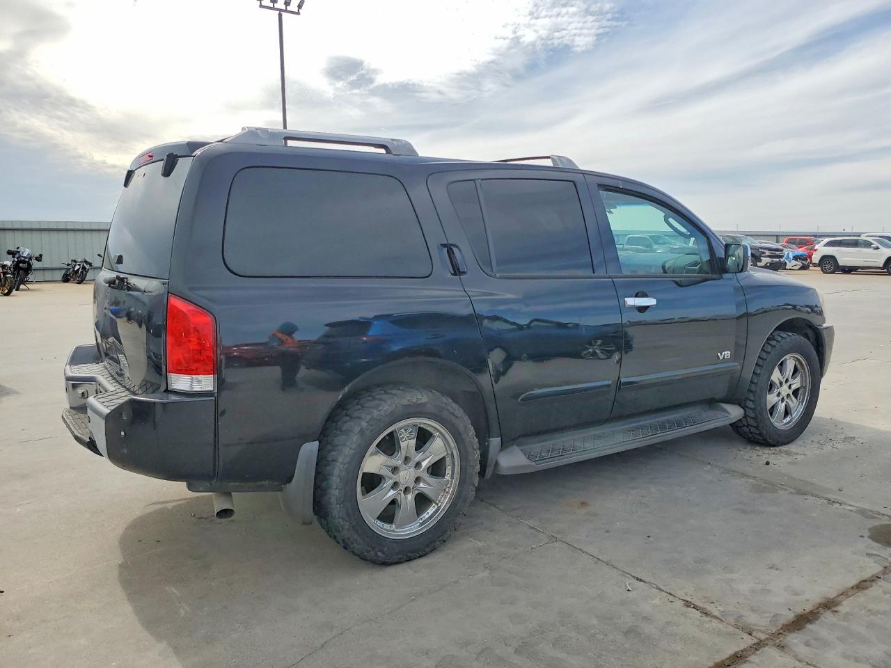 2007 Nissan Armada Se Ffv Black vin: 5N1BA08A77N705969