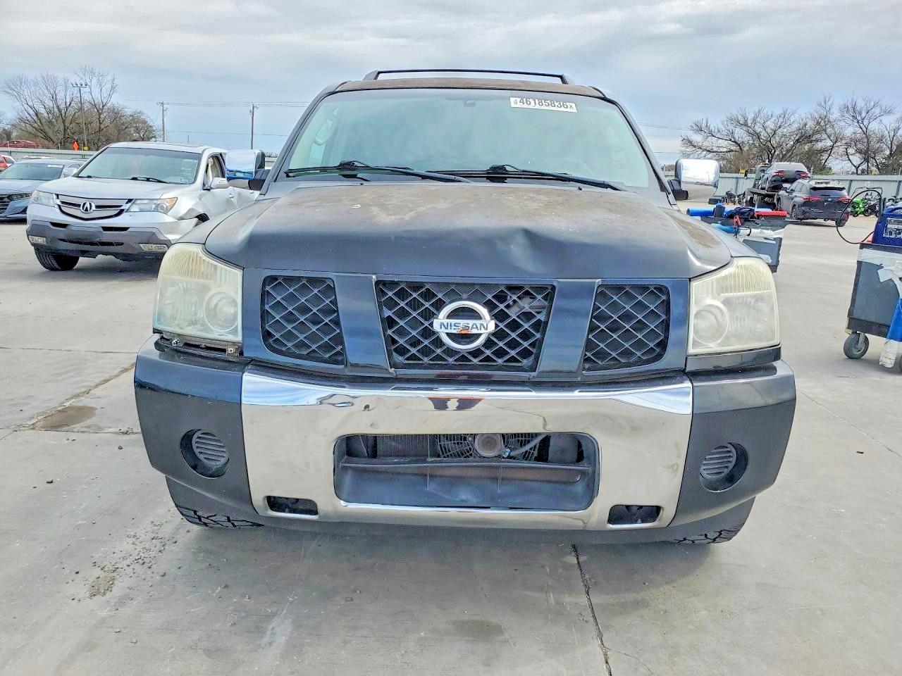 2007 Nissan Armada Se Ffv Black vin: 5N1BA08A77N705969
