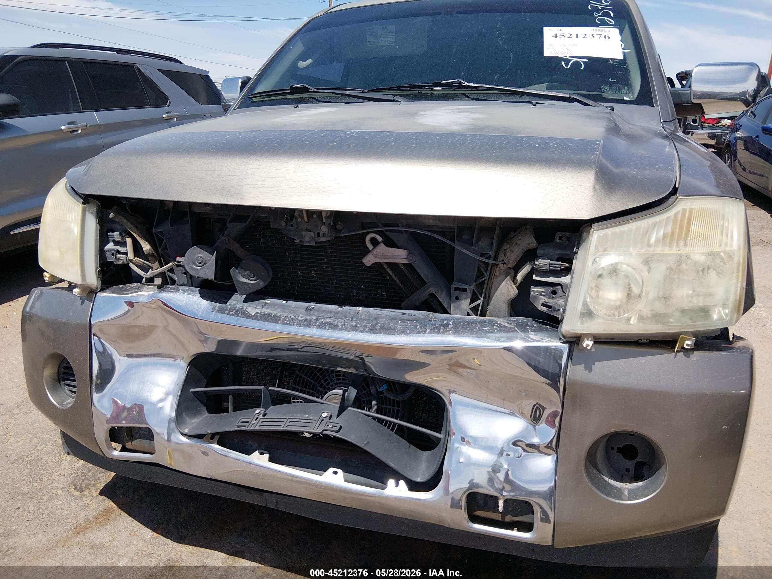 2007 Nissan Armada Se Beige vin: 5N1BA08A77N713327