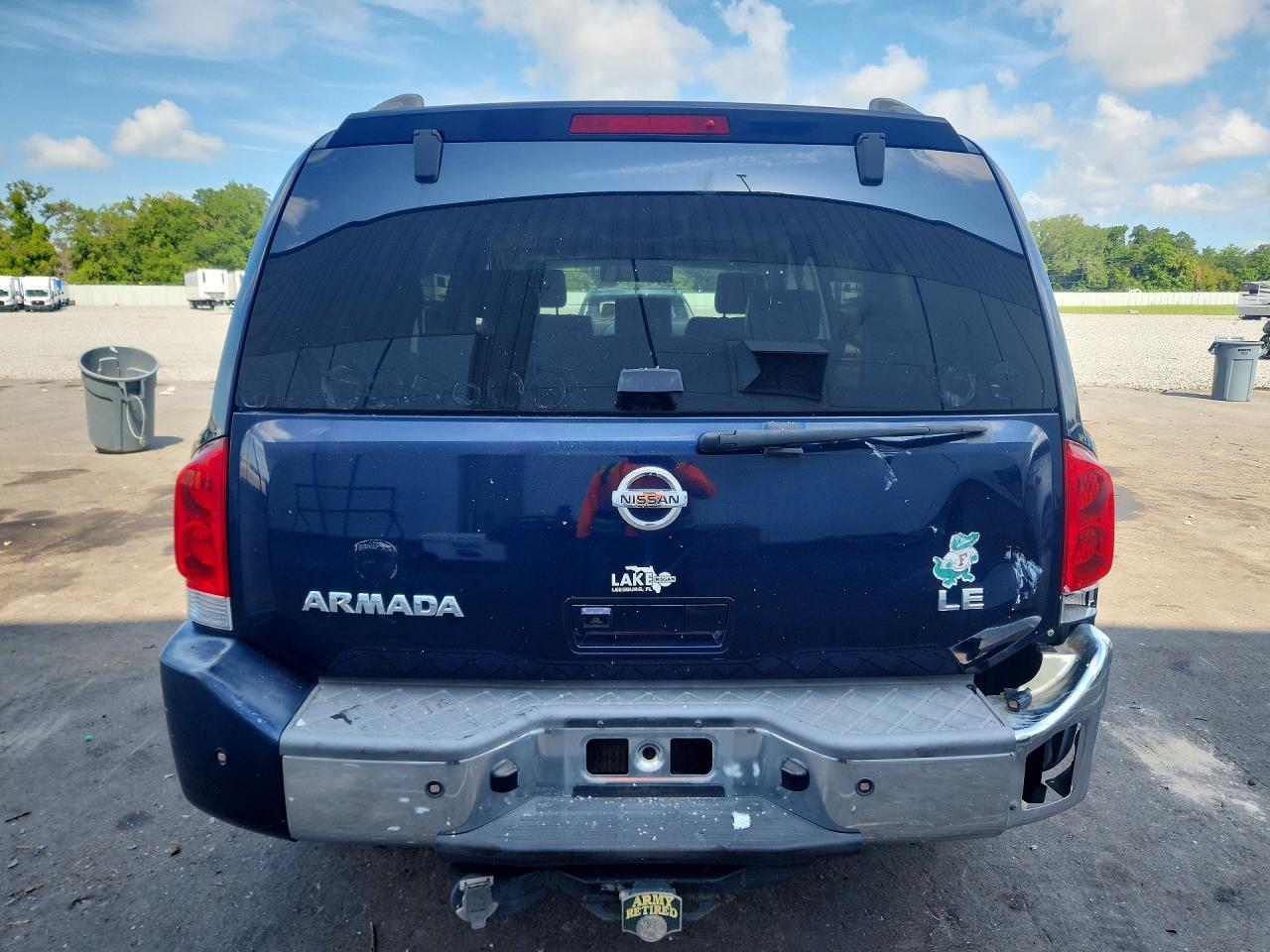 2007 Nissan Armada Se Ffv Blue vin: 5N1BA08A87N720884