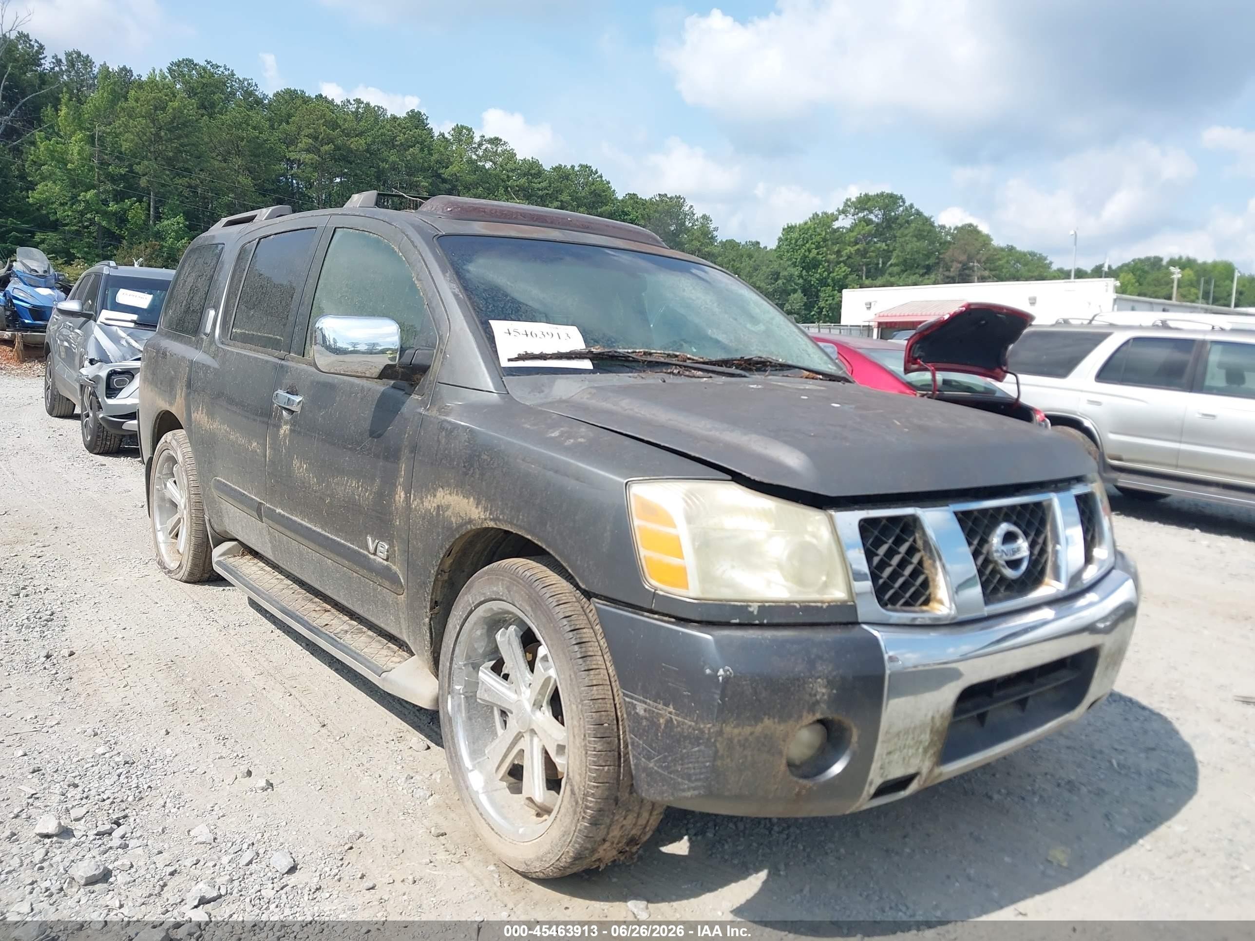 2007 Nissan Armada Le Gray vin: 5N1BA08A87N721792