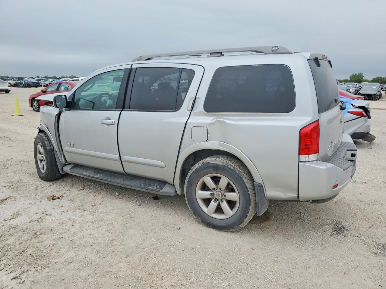 2008 Nissan Armada Se Ffv Silver vin: 5N1BA08C18N629815