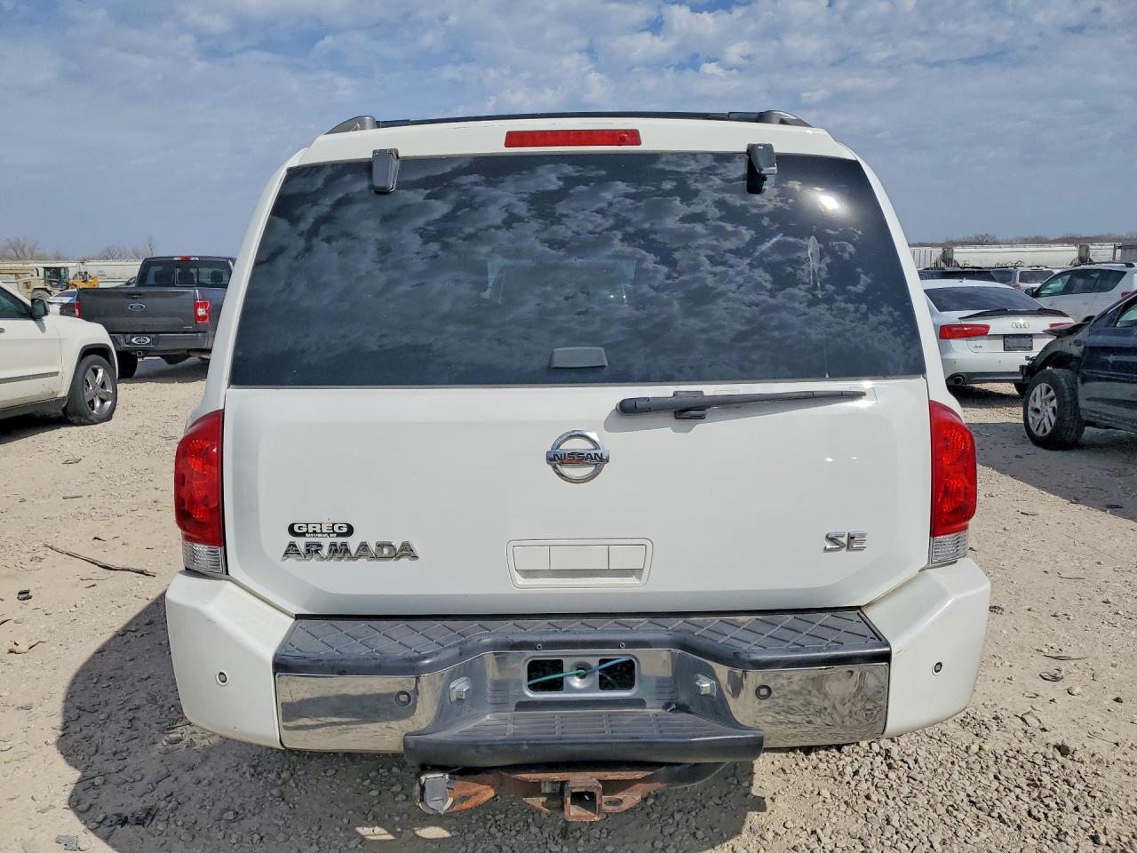2007 Nissan Armada Se Ffv White vin: 5N1BA08C27N702933