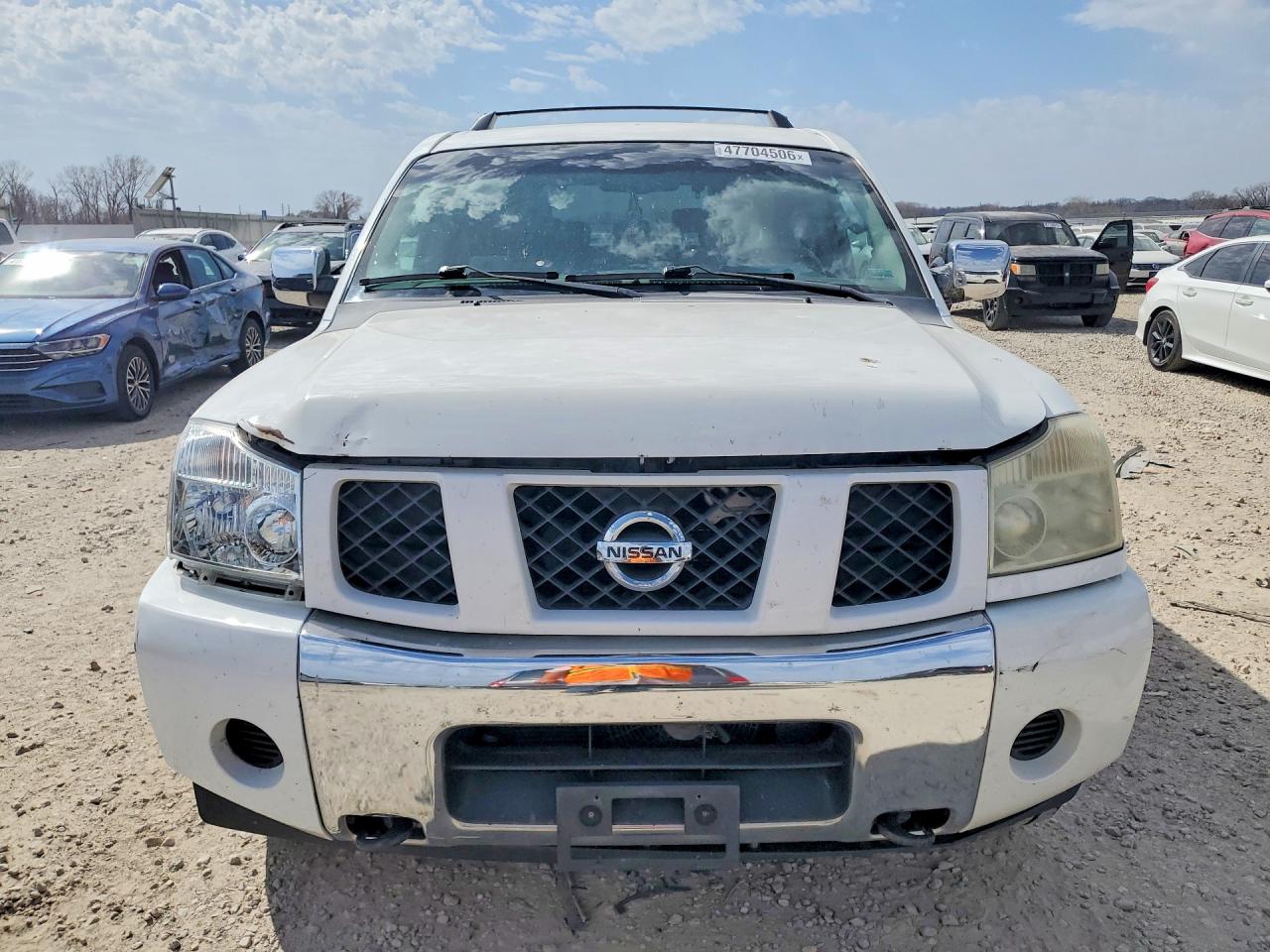 2007 Nissan Armada Se Ffv White vin: 5N1BA08C27N702933
