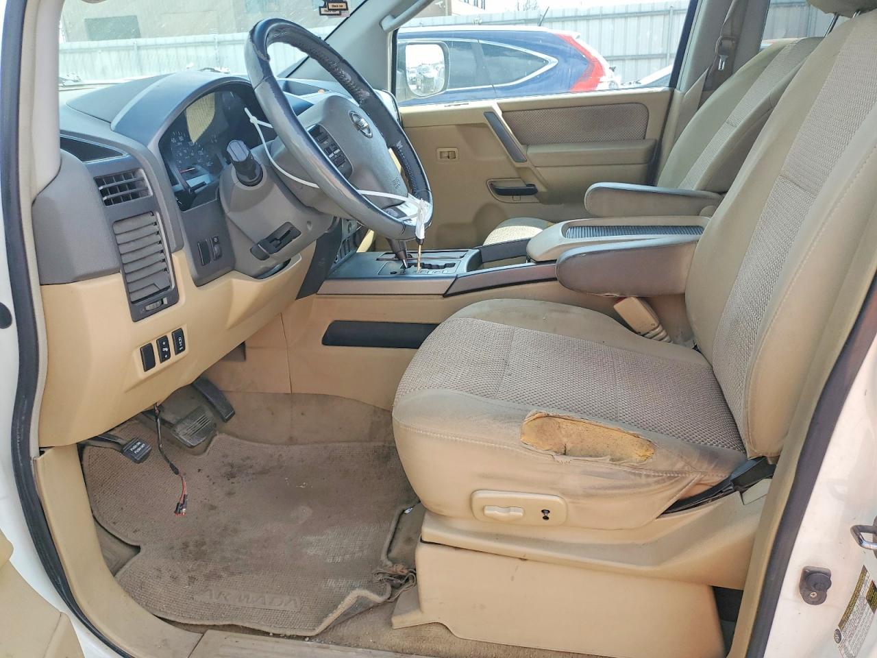 2007 Nissan Armada Se Ffv White vin: 5N1BA08C27N702933