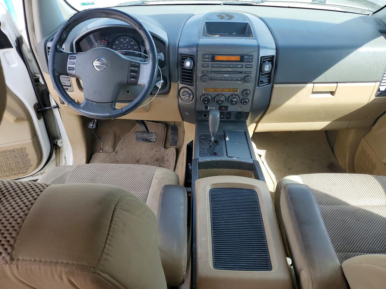2007 Nissan Armada Se Ffv White vin: 5N1BA08C27N702933