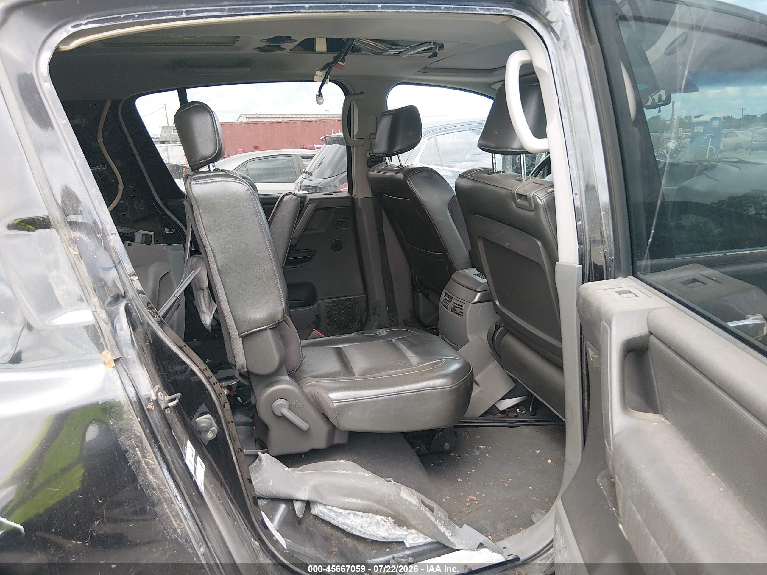 2007 Nissan Armada Le Black vin: 5N1BA08C27N704228