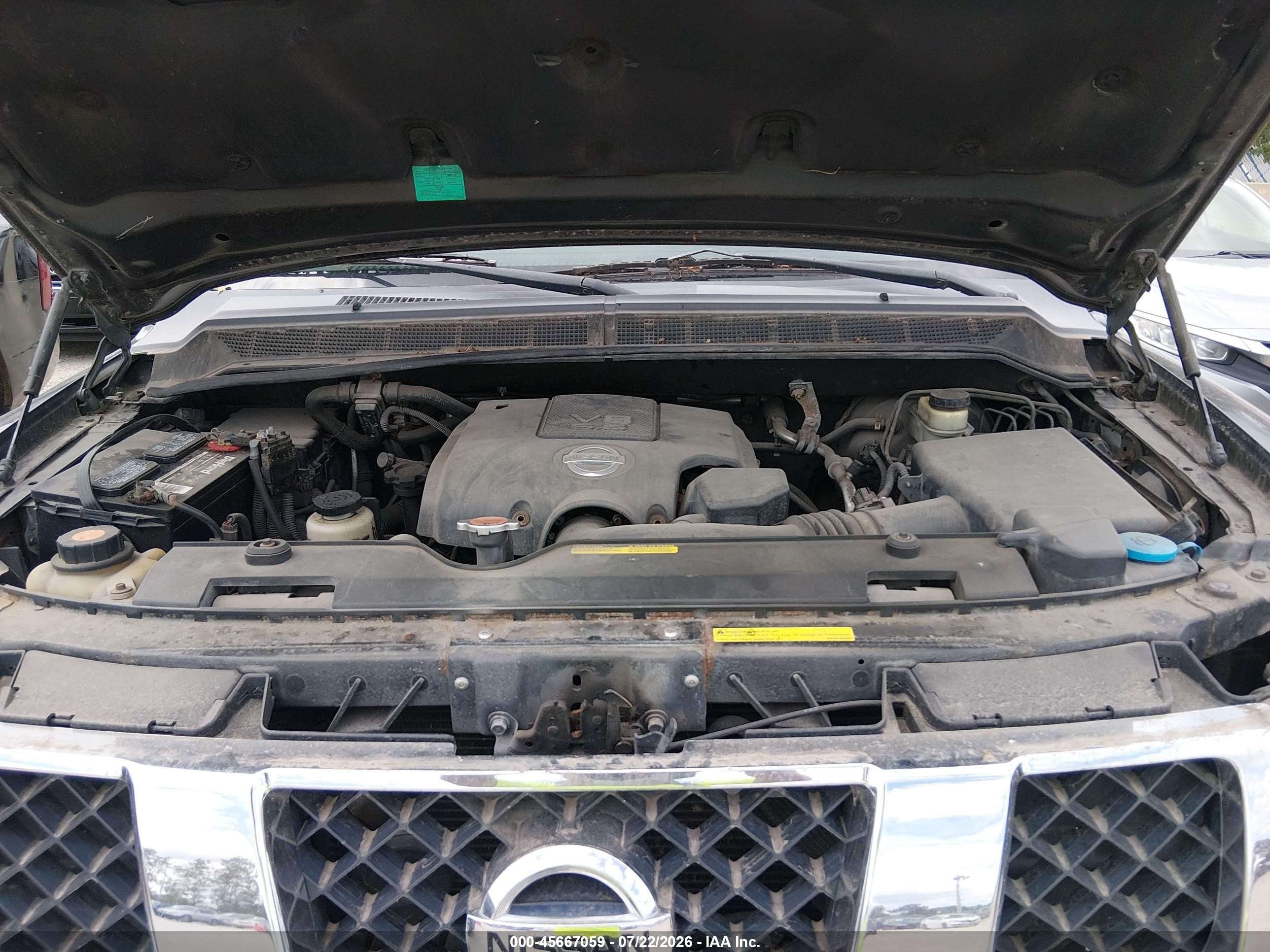 2007 Nissan Armada Le Black vin: 5N1BA08C27N704228