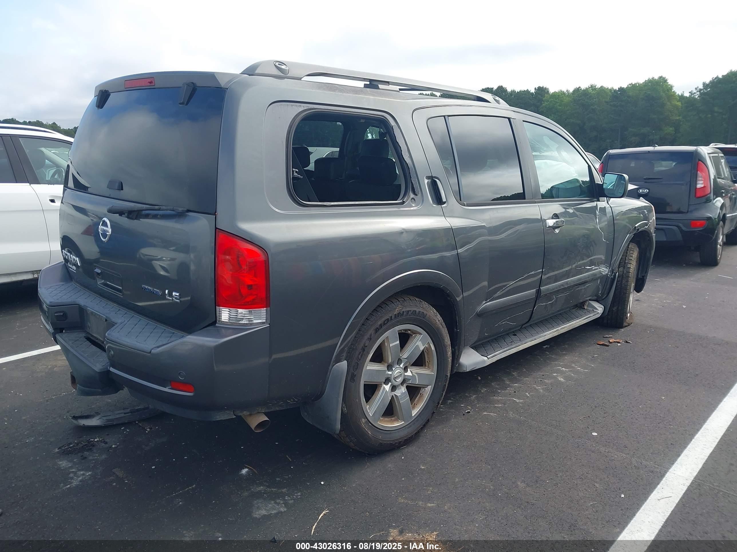2009 Nissan Armada Le Gray vin: 5N1BA08C29N607727