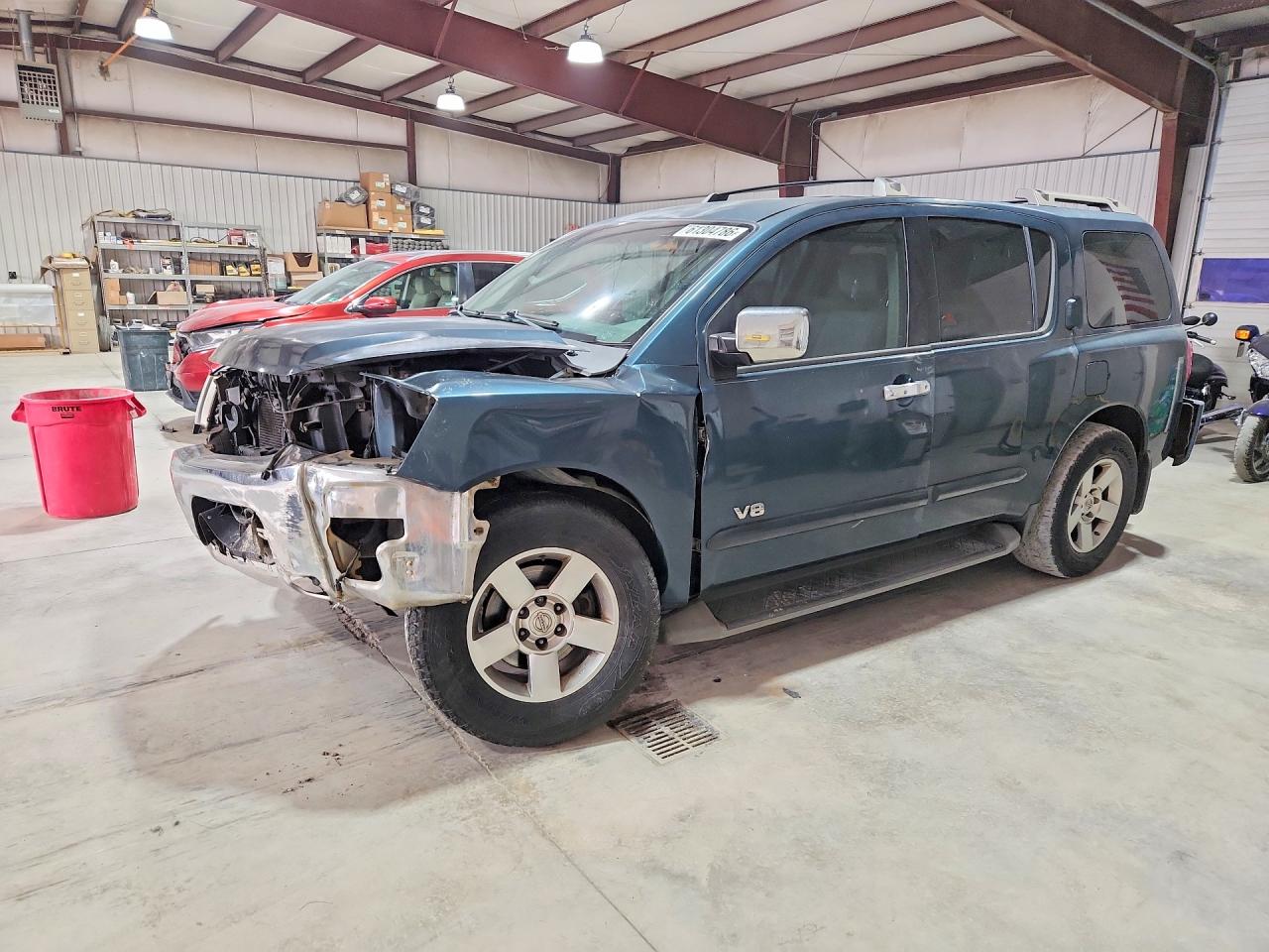 2007 Nissan Armada Se Ffv Blue vin: 5N1BA08C47N704103