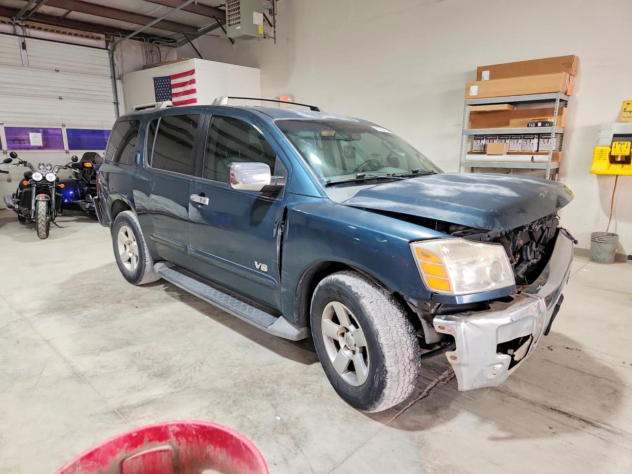 2007 Nissan Armada Se Ffv Blue vin: 5N1BA08C47N704103