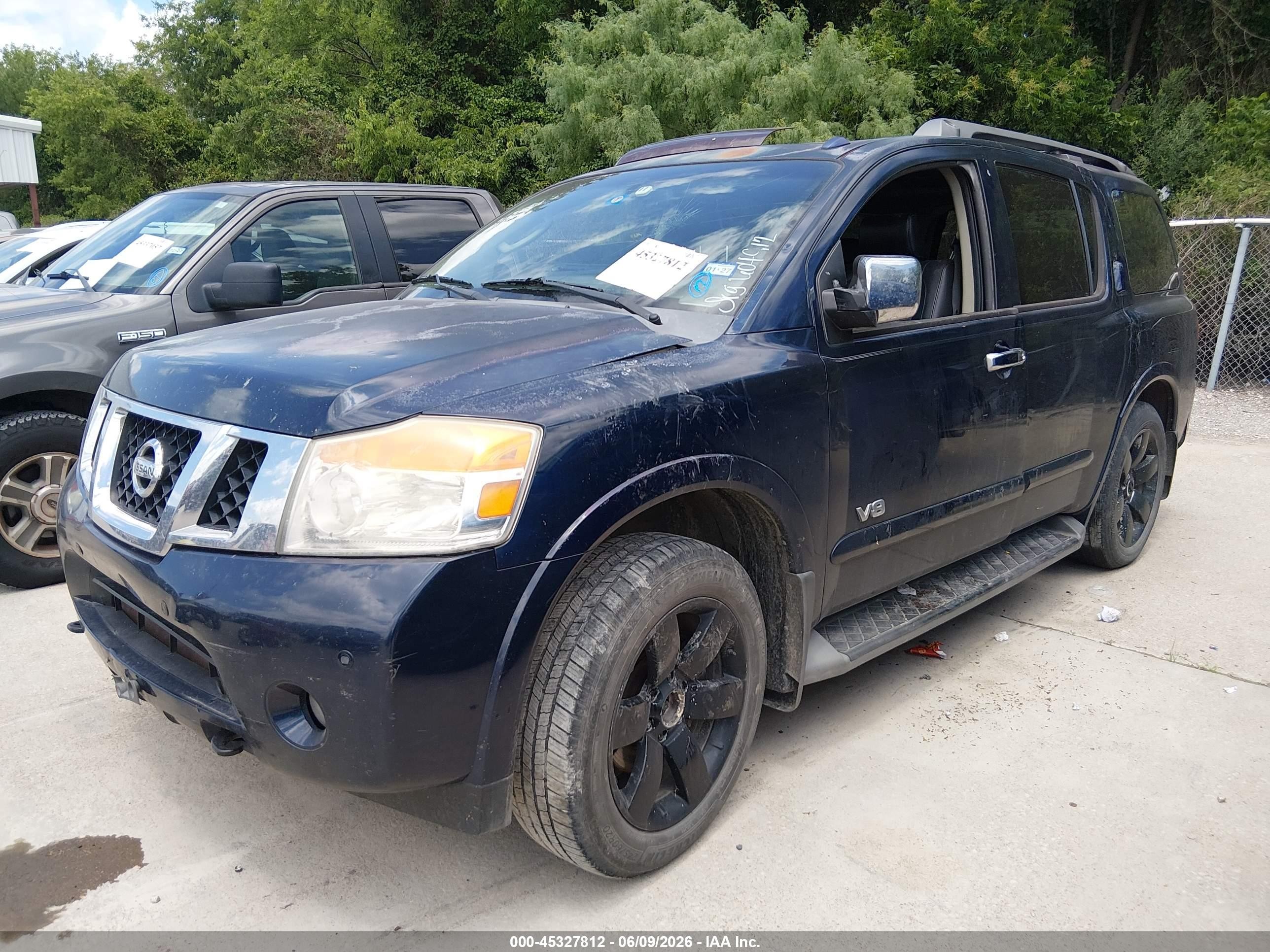 2008 Nissan Armada Le Blue vin: 5N1BA08C68N604912