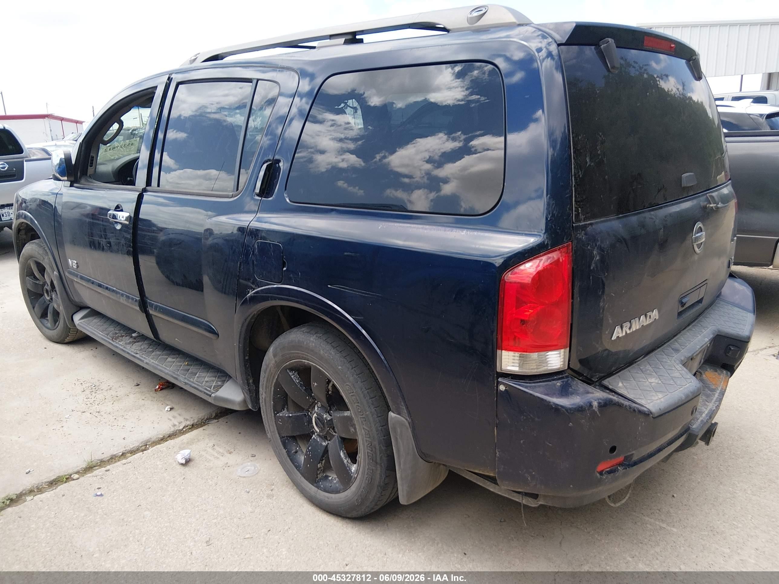 2008 Nissan Armada Le Blue vin: 5N1BA08C68N604912