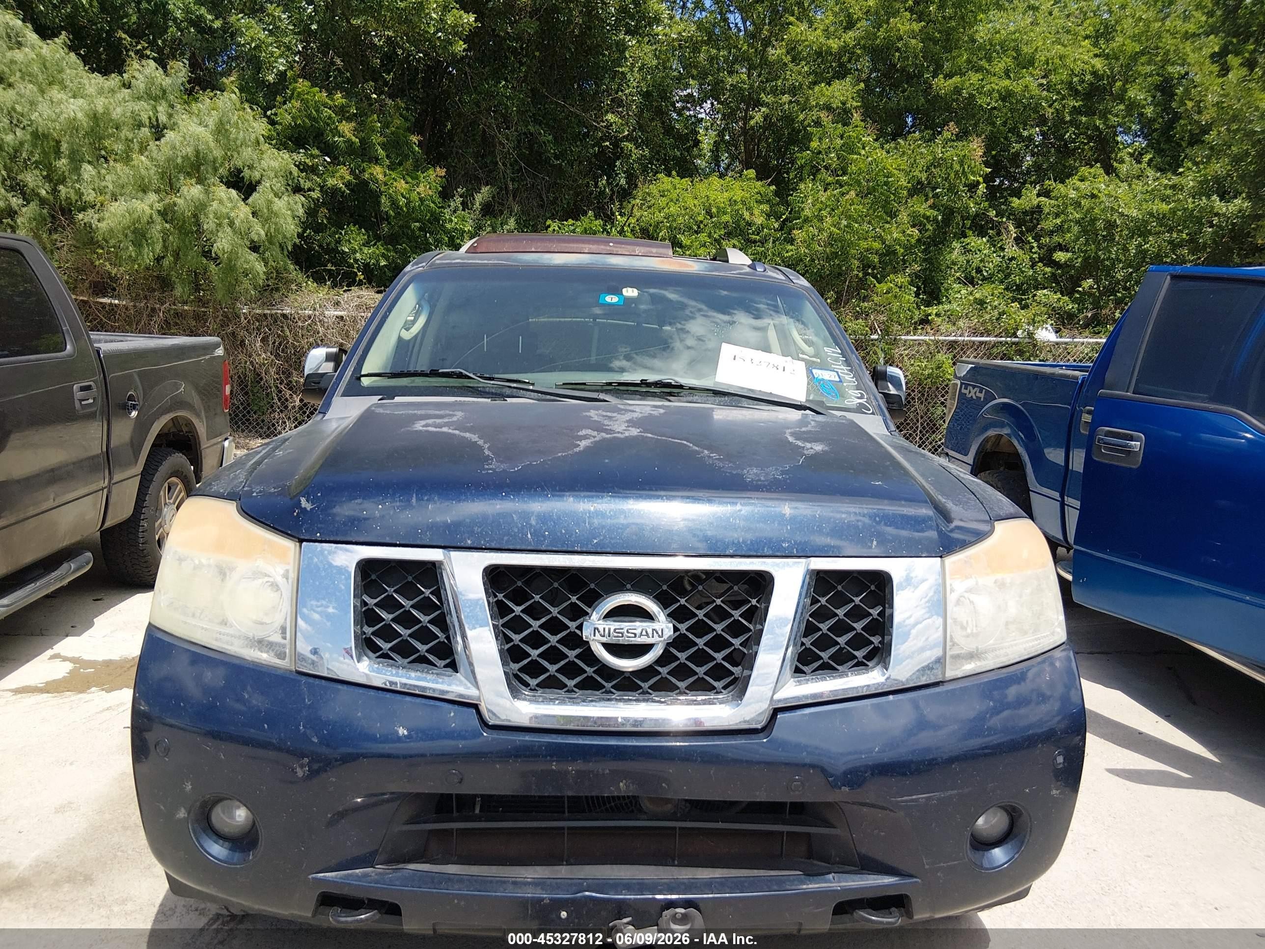 2008 Nissan Armada Le Blue vin: 5N1BA08C68N604912