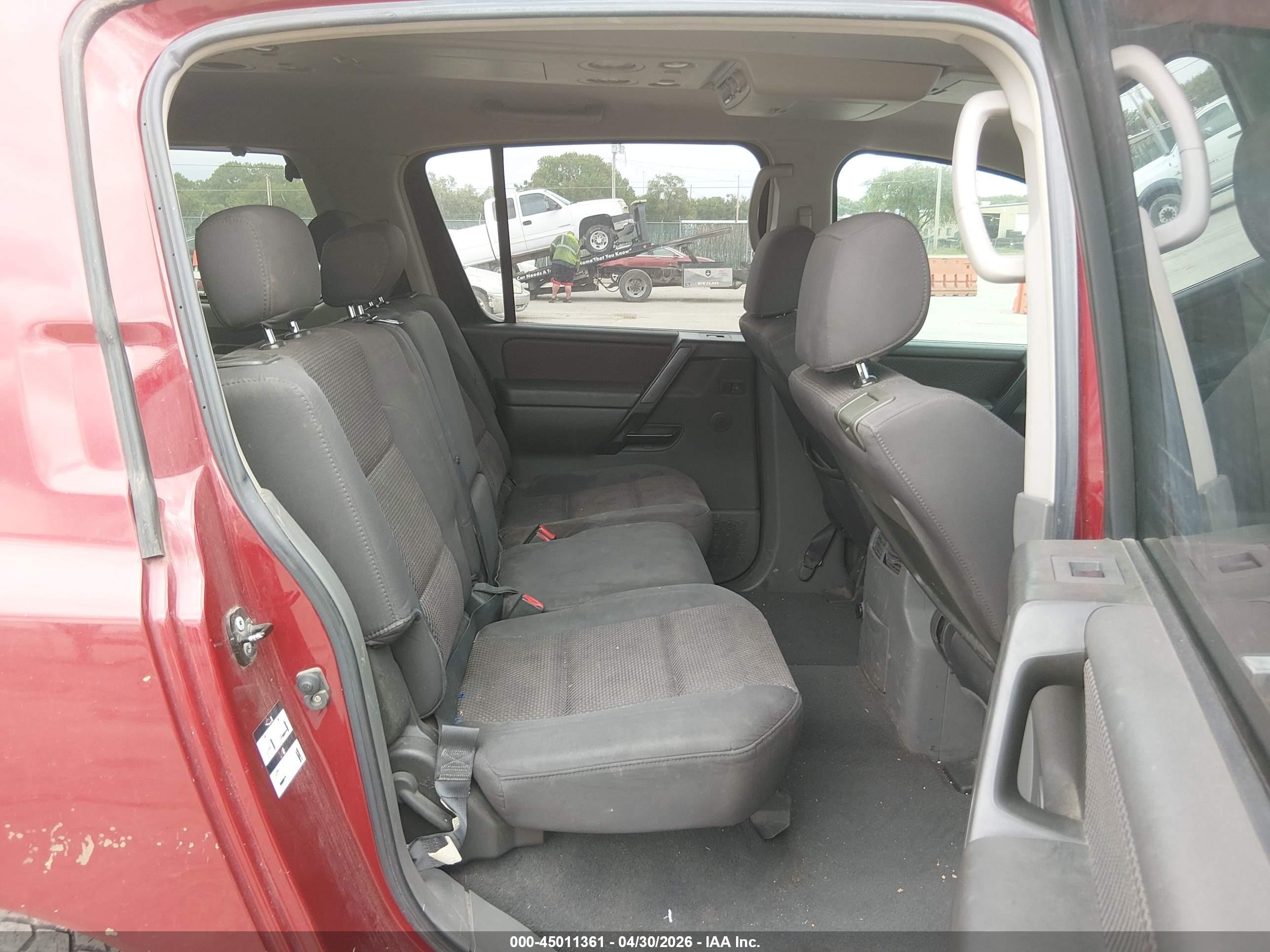 2007 Nissan Armada Se Maroon vin: 5N1BA08C87N720028