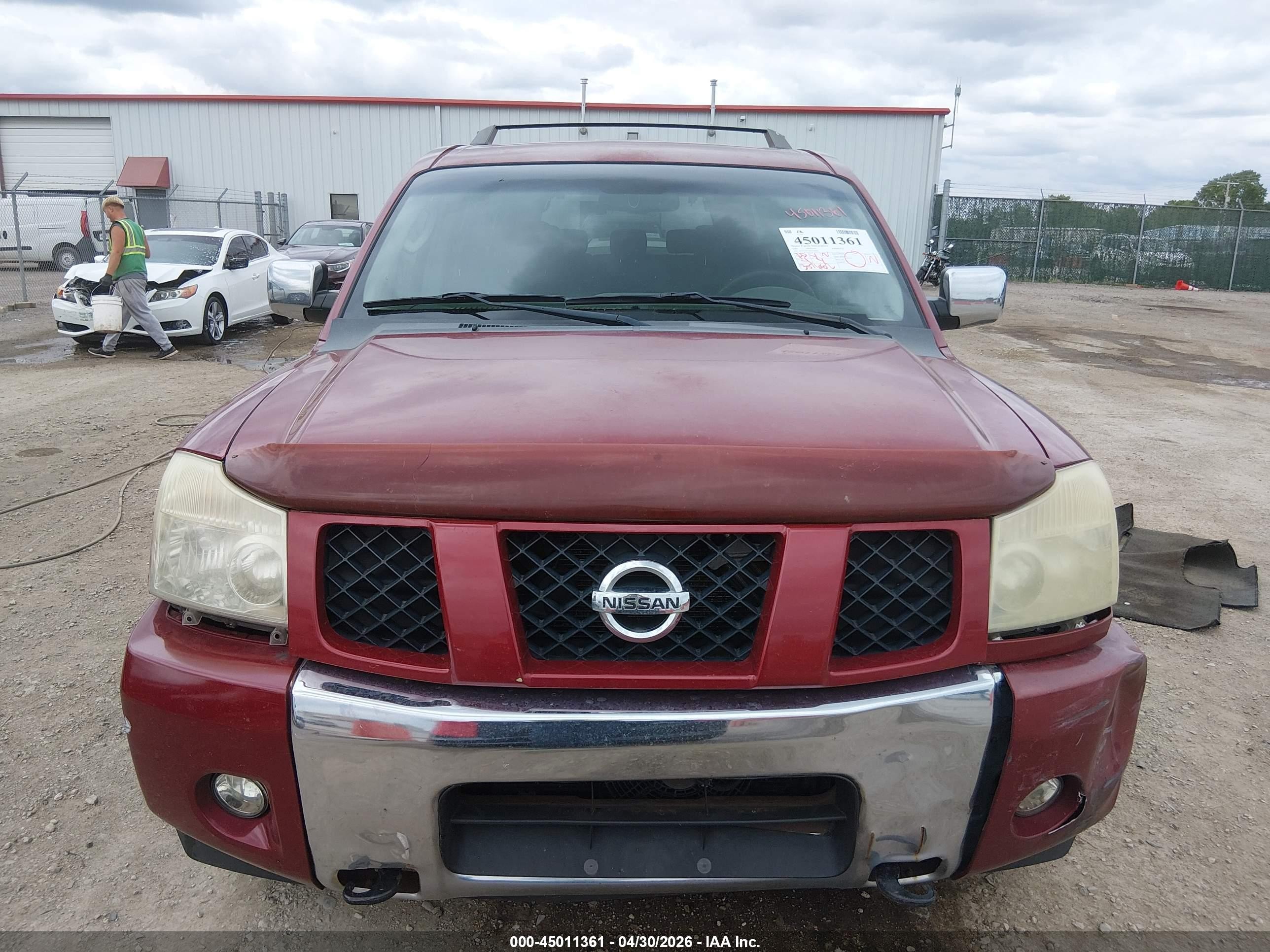 2007 Nissan Armada Se Maroon vin: 5N1BA08C87N720028