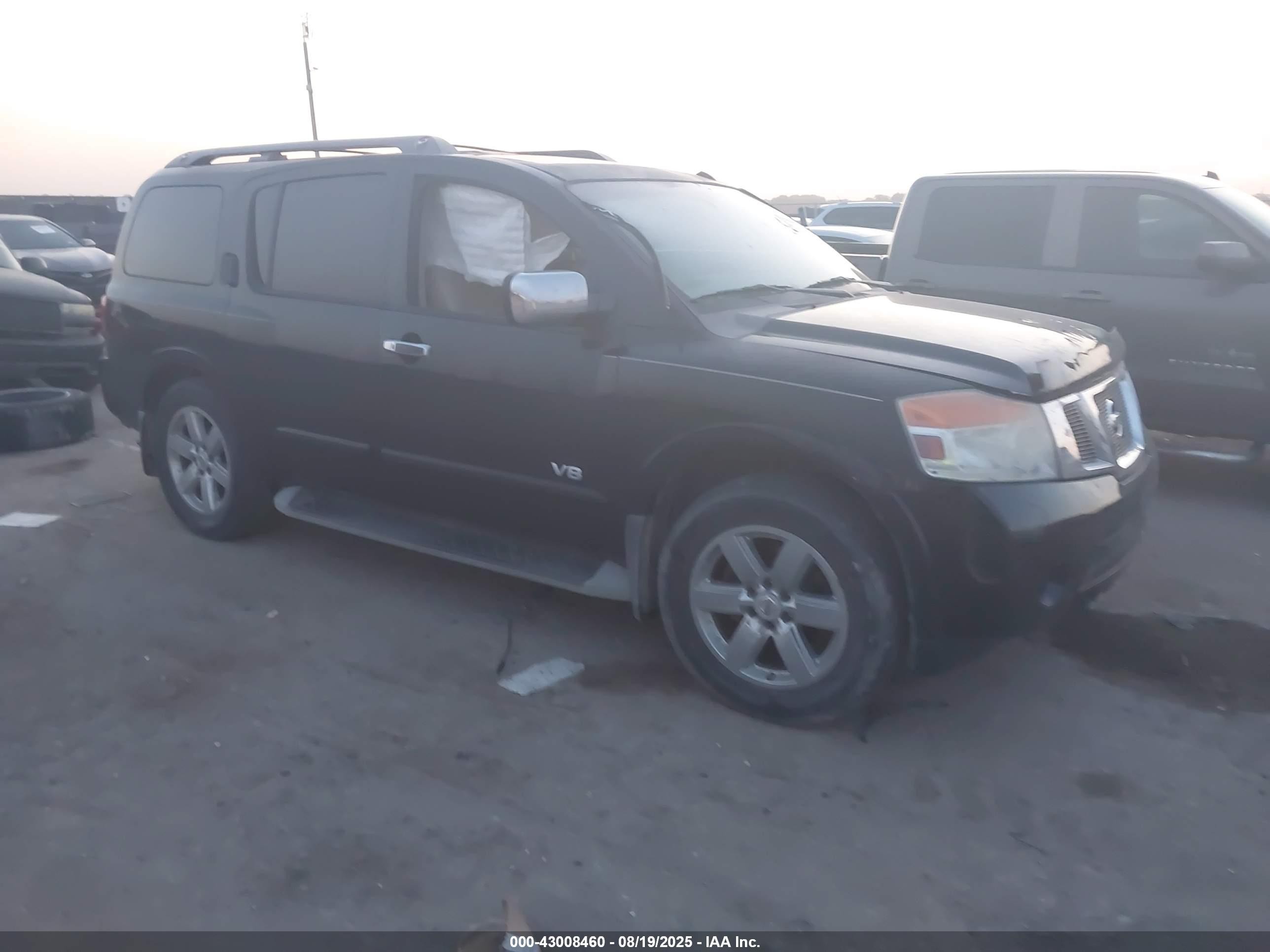 2009 Nissan Armada Le Черный vin: 5N1BA08C89N608171