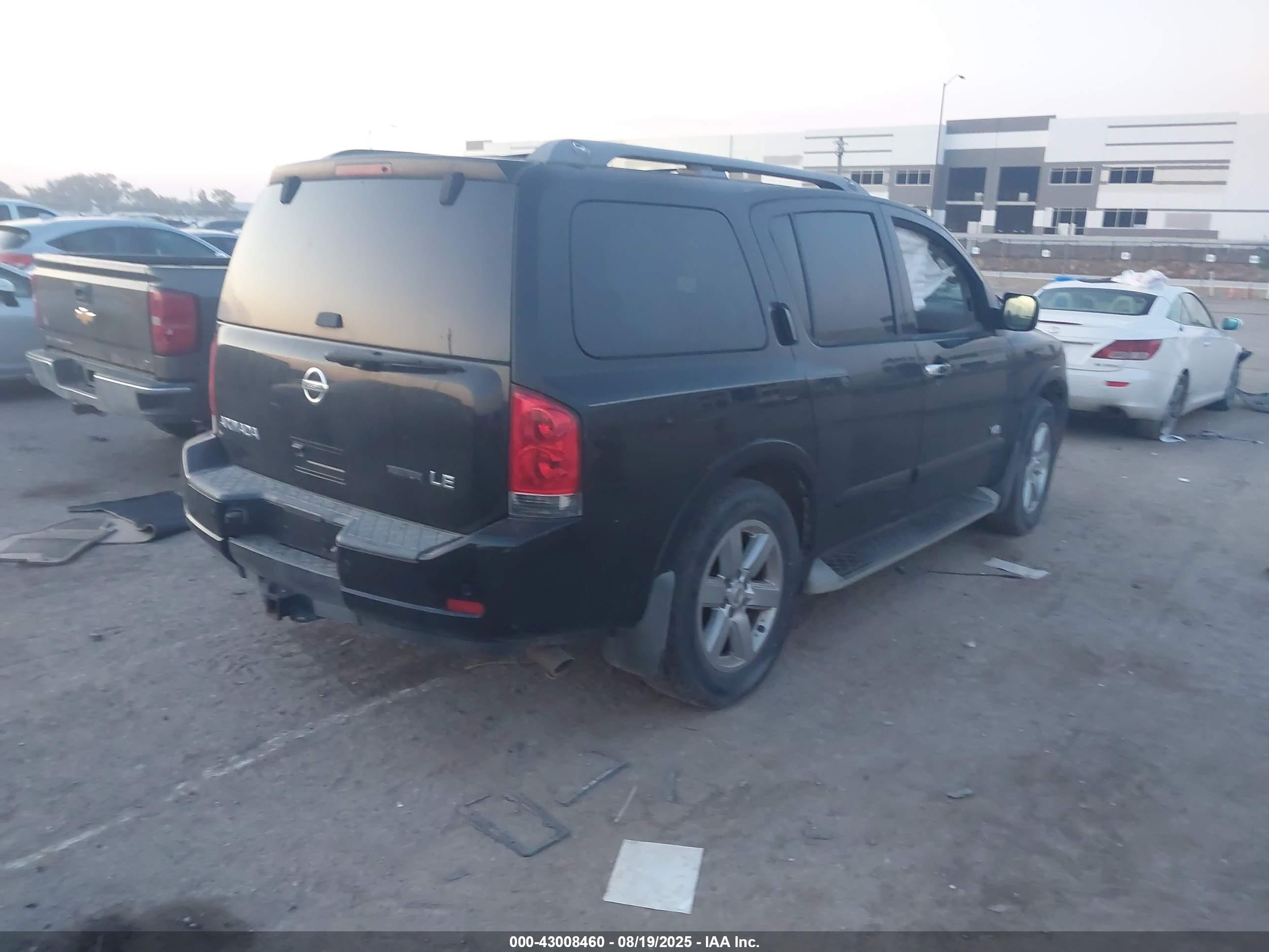 2009 Nissan Armada Le Черный vin: 5N1BA08C89N608171