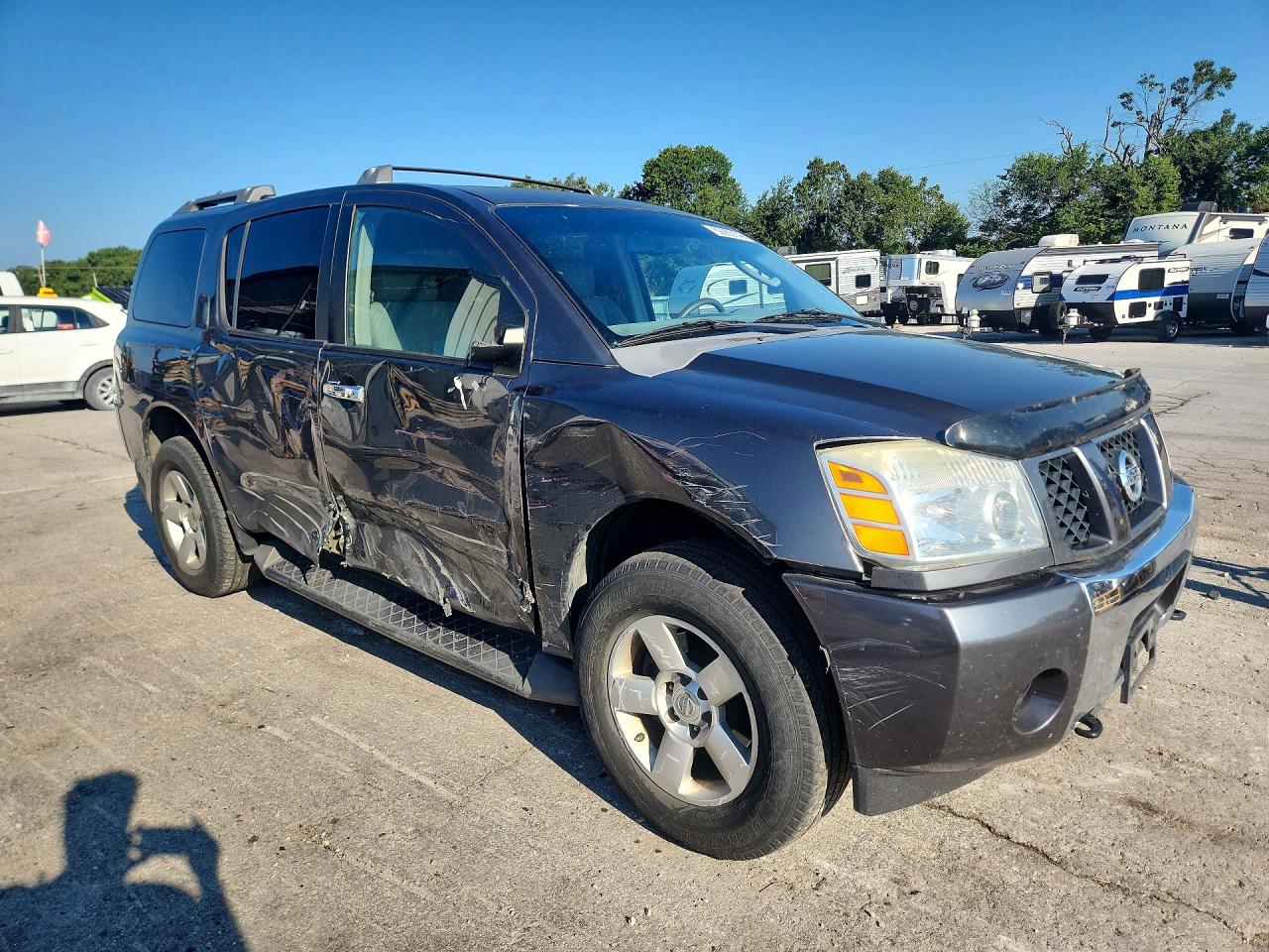 2007 Nissan Armada Se Ffv Gray vin: 5N1BA08C97N714559