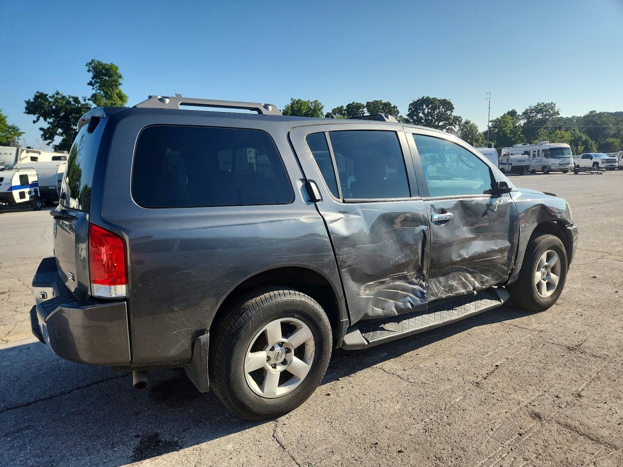2007 Nissan Armada Se Ffv Gray vin: 5N1BA08C97N714559