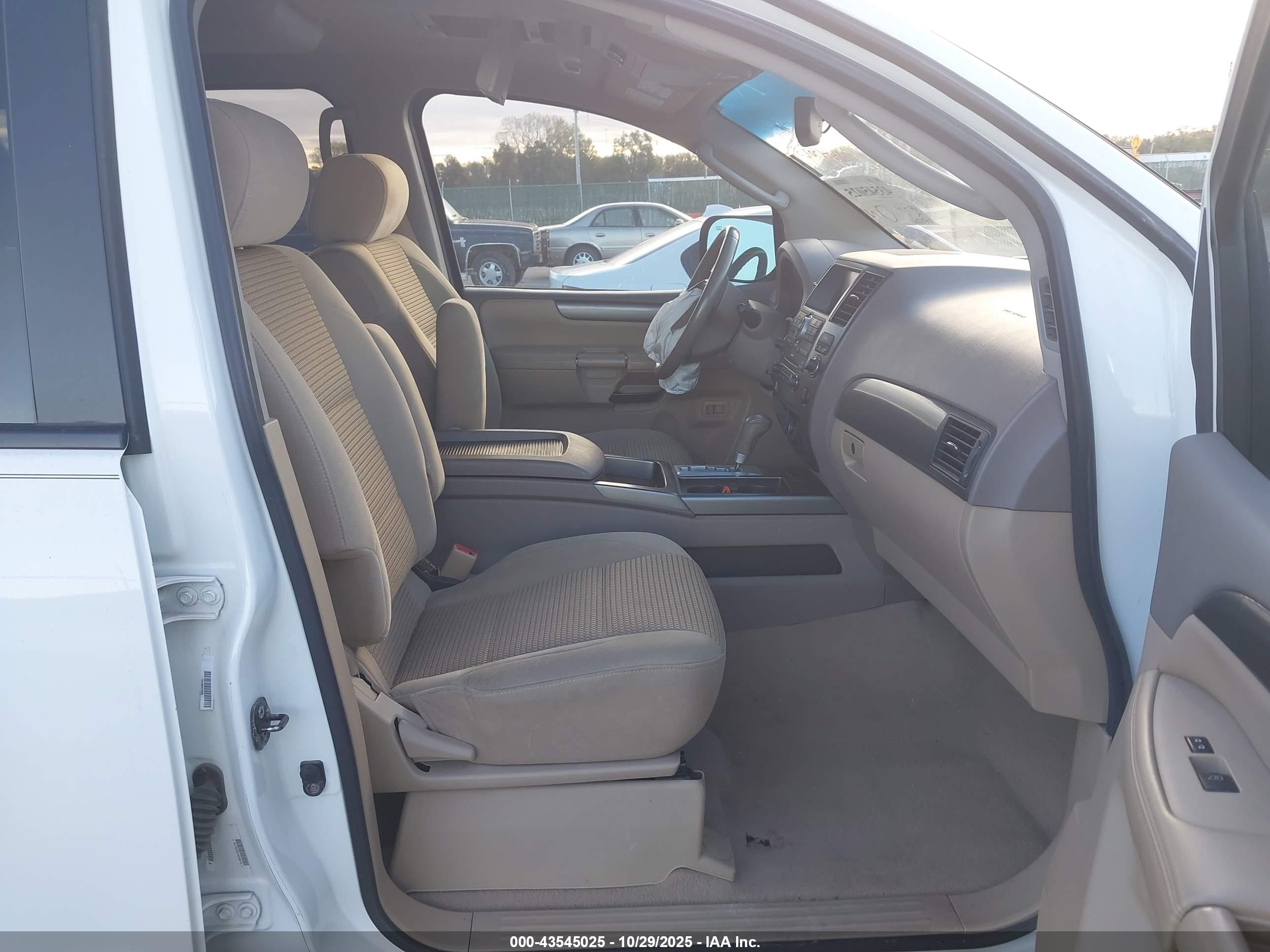 2009 Nissan Armada Se White vin: 5N1BA08C99N600855