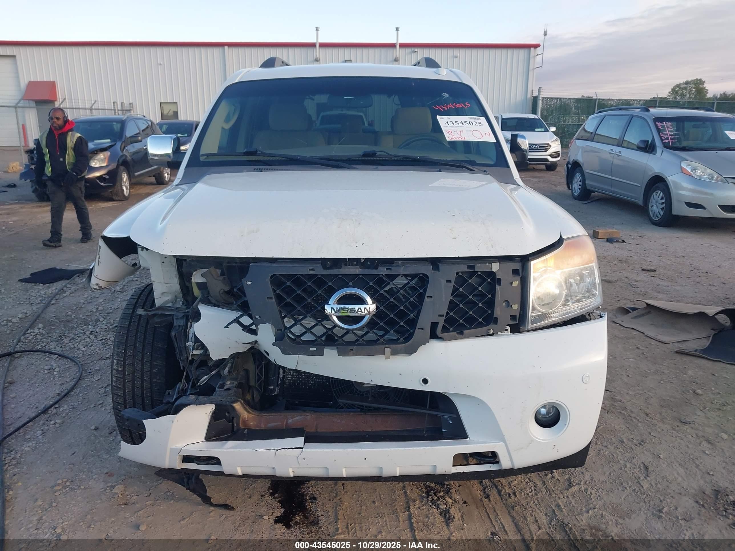 2009 Nissan Armada Se White vin: 5N1BA08C99N600855