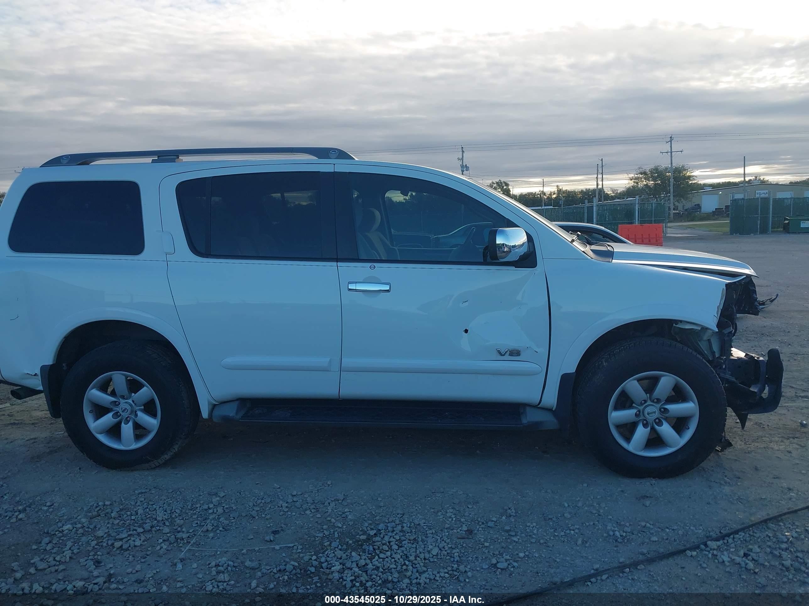 2009 Nissan Armada Se White vin: 5N1BA08C99N600855