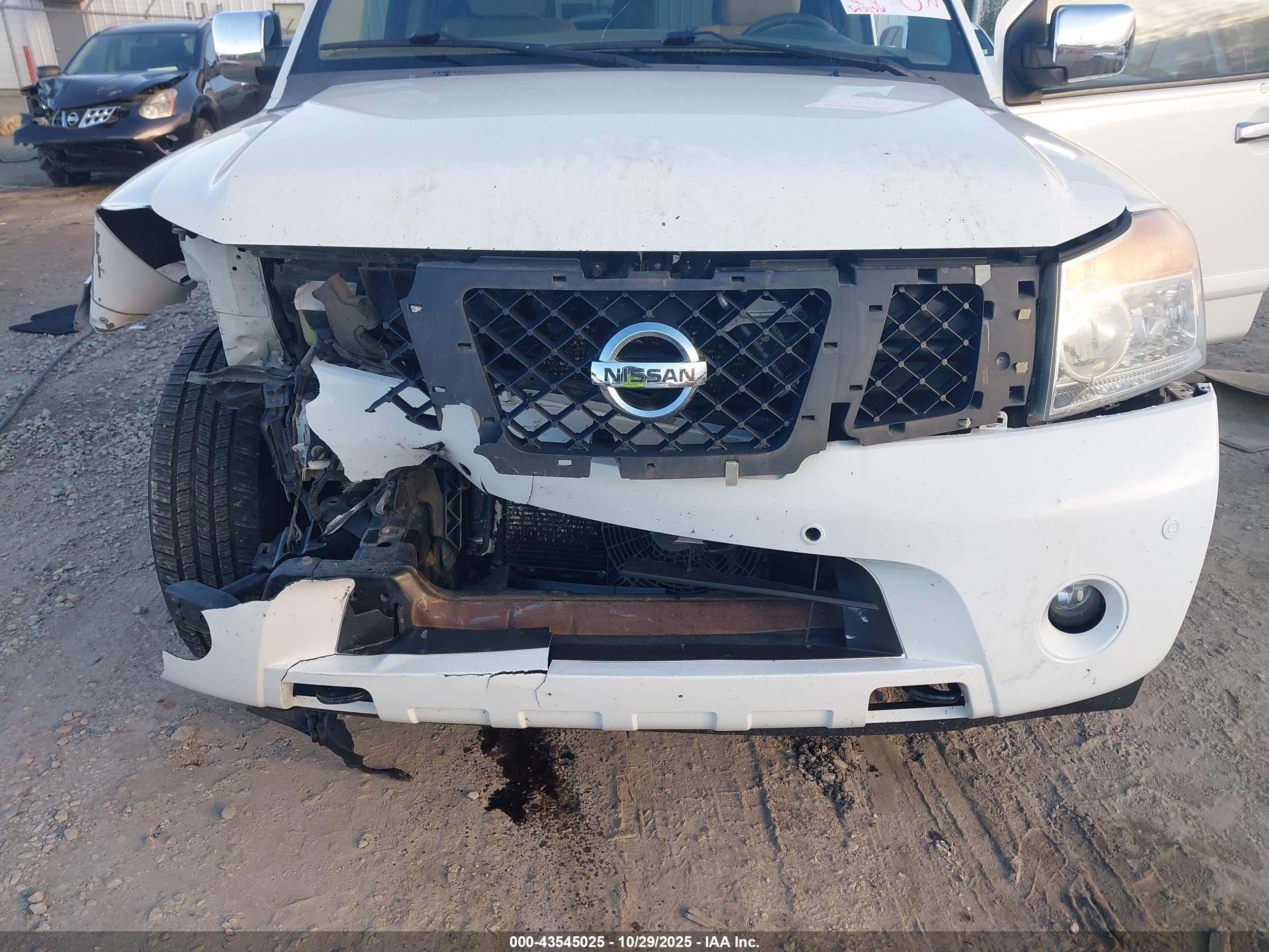 2009 Nissan Armada Se White vin: 5N1BA08C99N600855